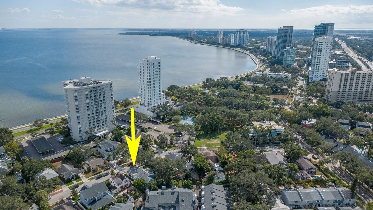 Aerial looking southeast