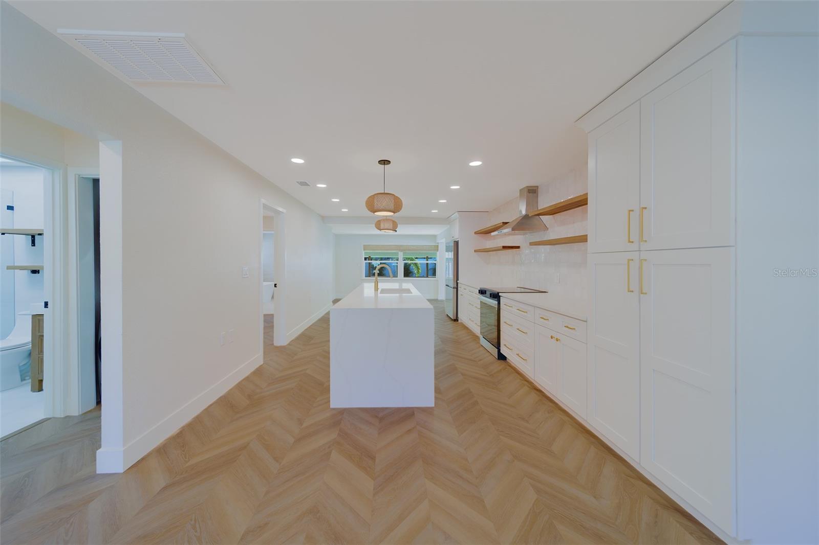 kitchen from dining area