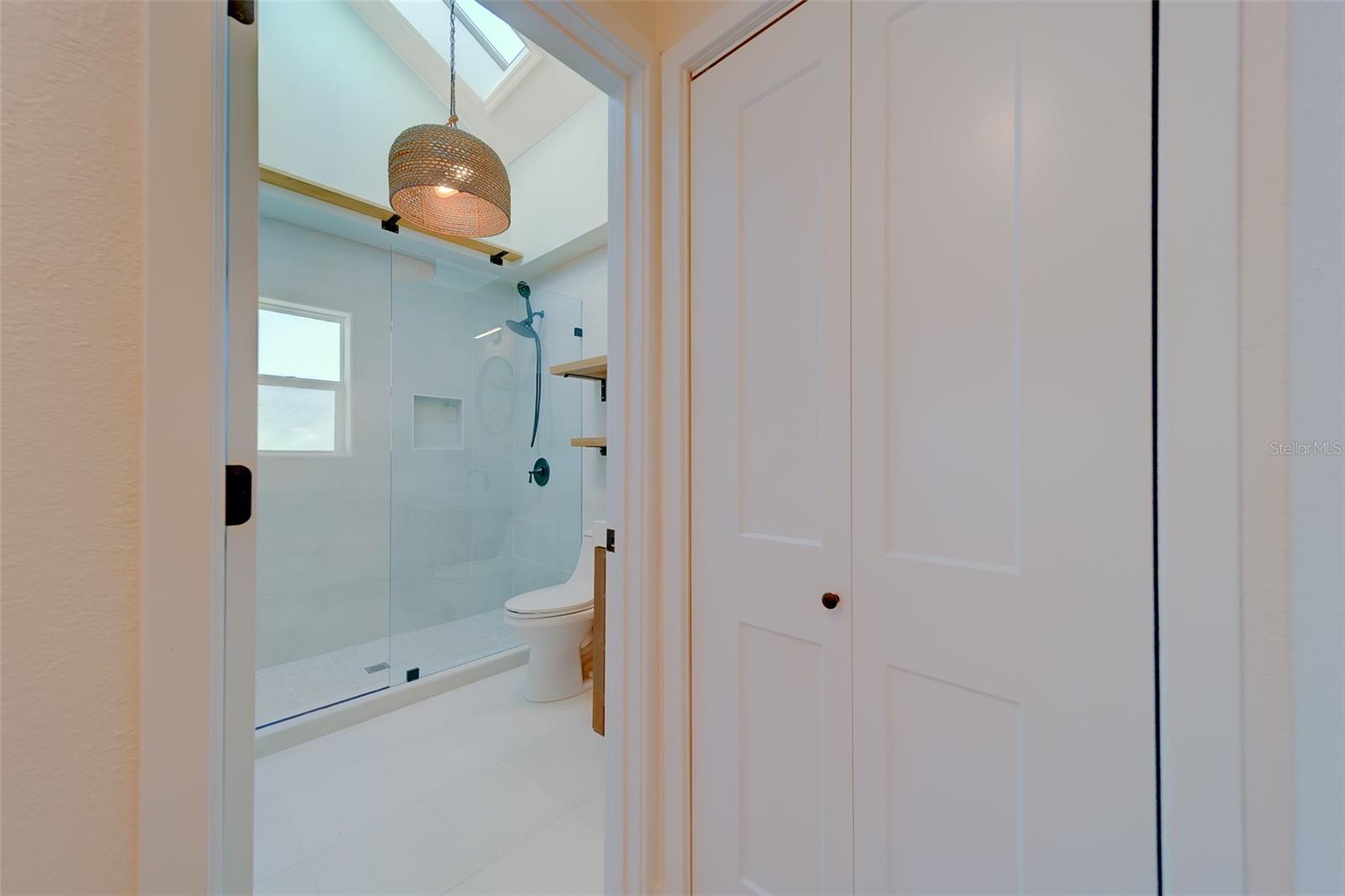 hall bath and laundry closet