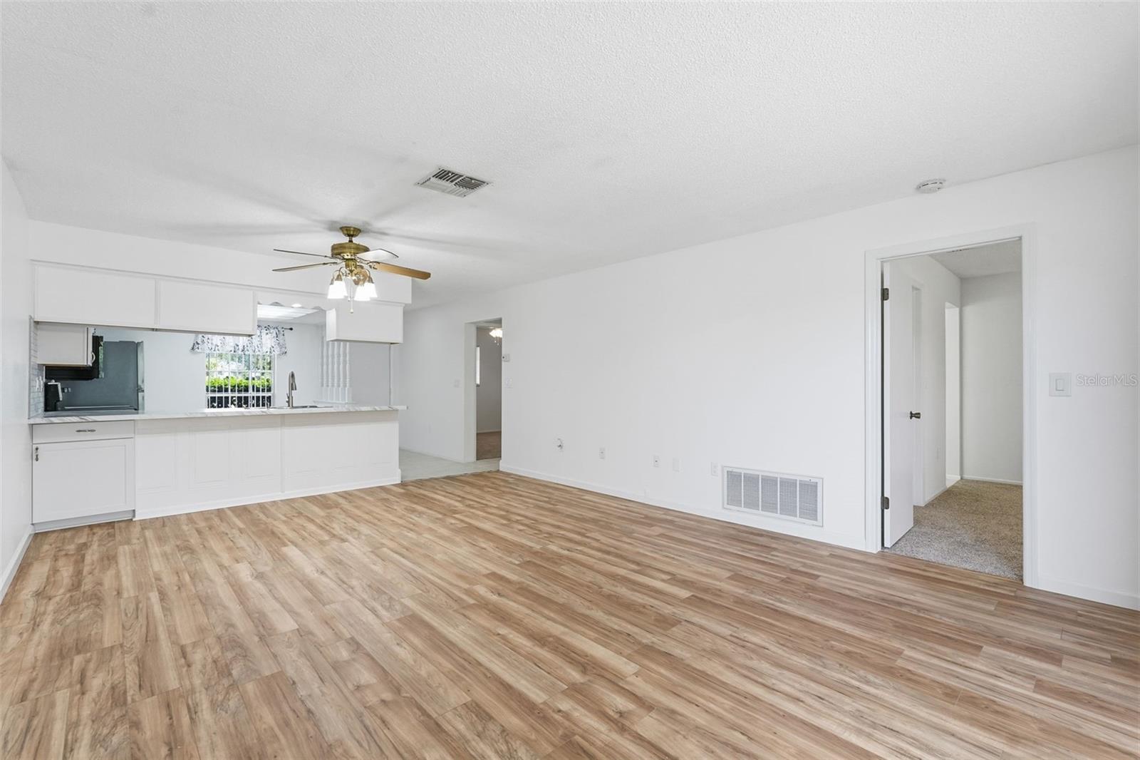 Living Room looking back to the kitchen