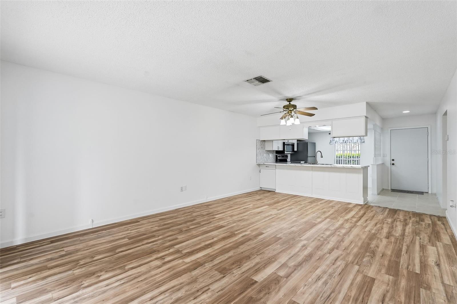 Living Room looking back to the kitchen