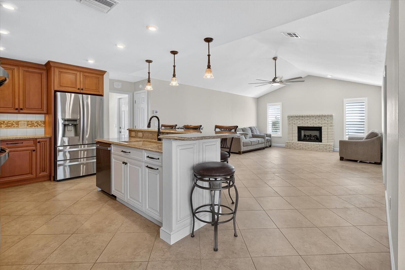 Family Room off Kitchen