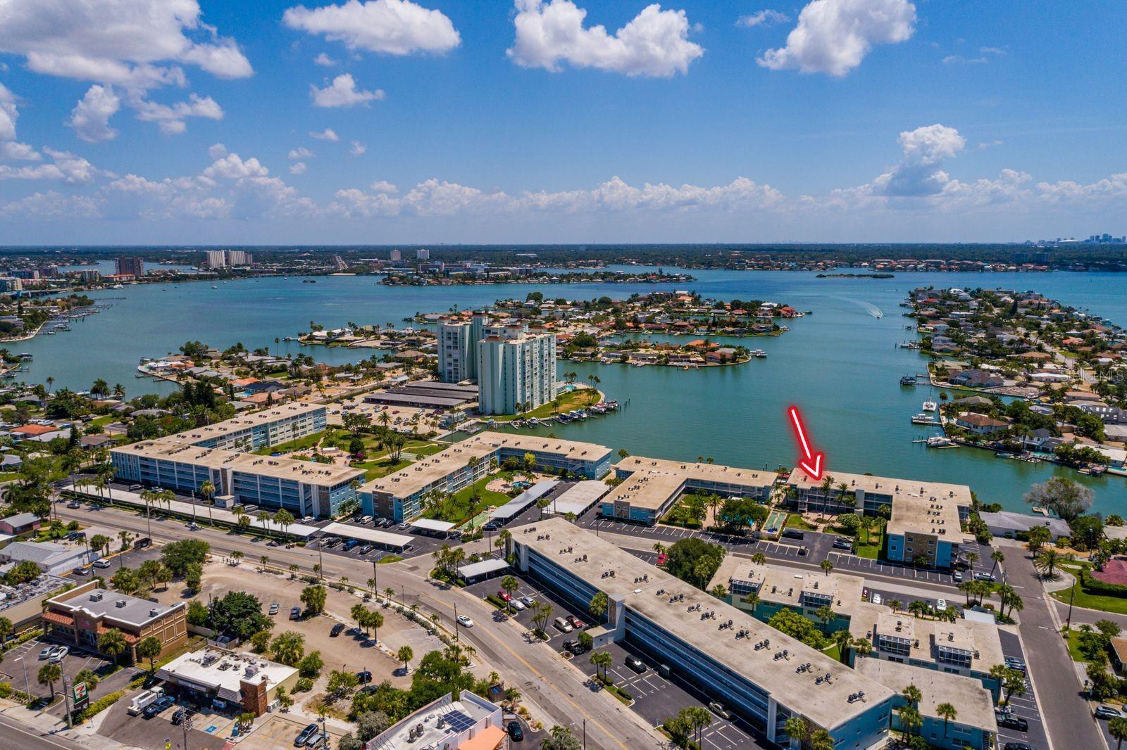 #55 on top floor & 282 units sharing the common expenses.