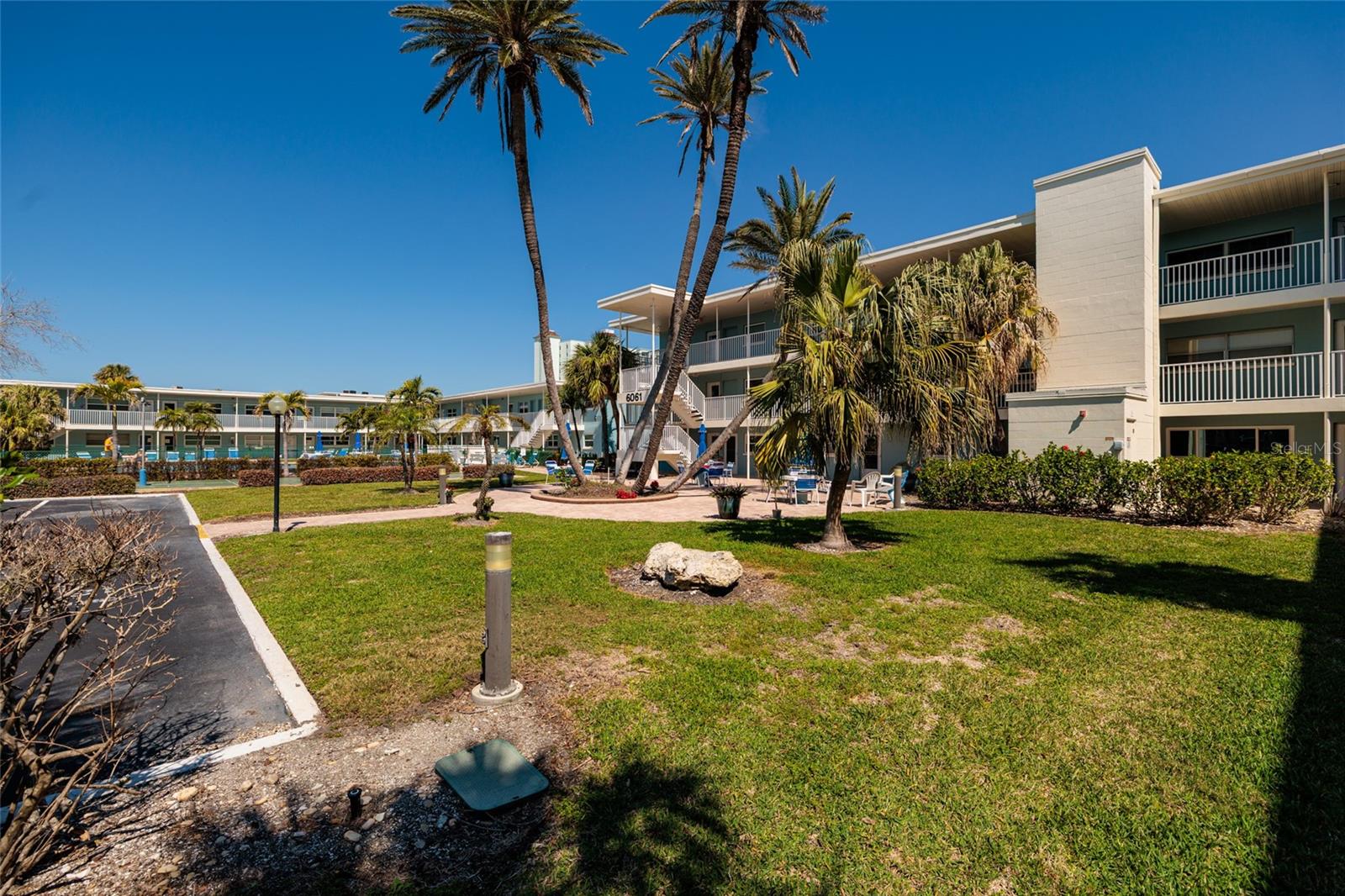 Courtyard in front of unit.