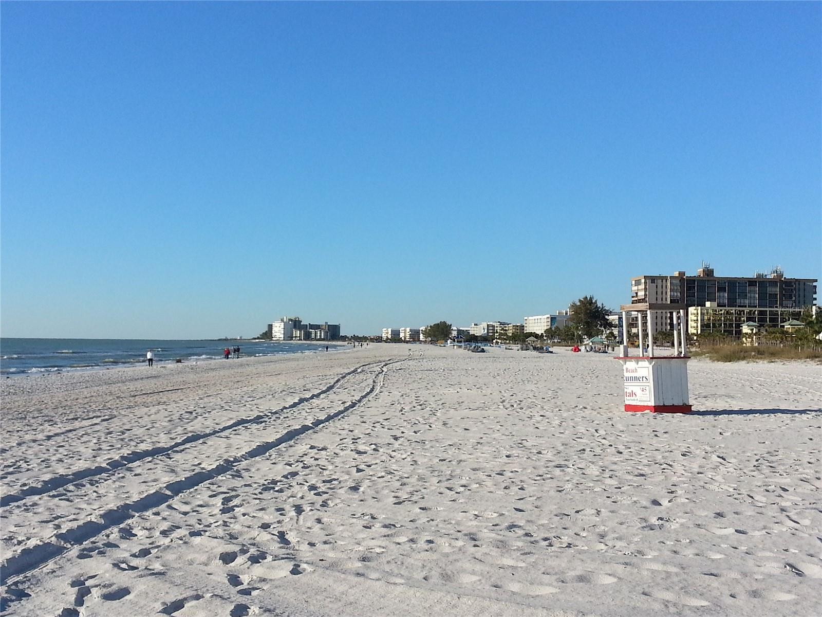 Plenty of room on the beach for sun & fun.