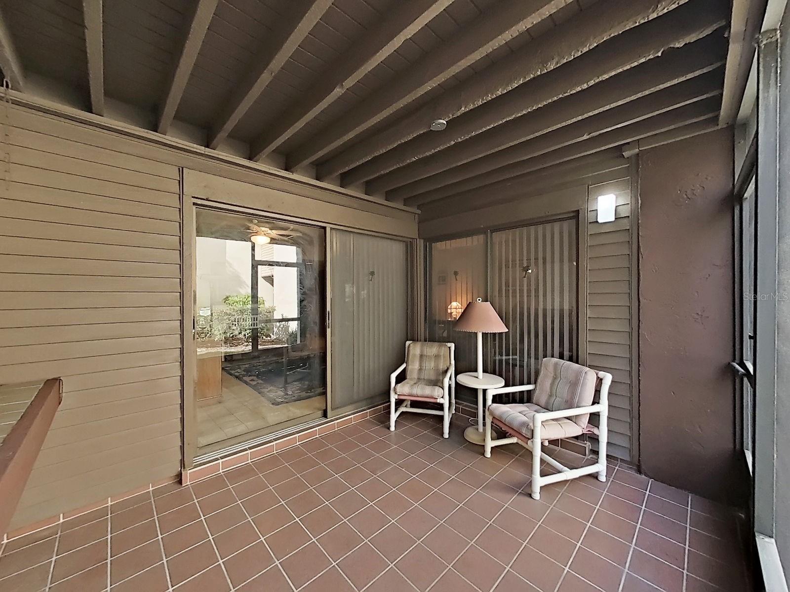 Covered & Screened Patio