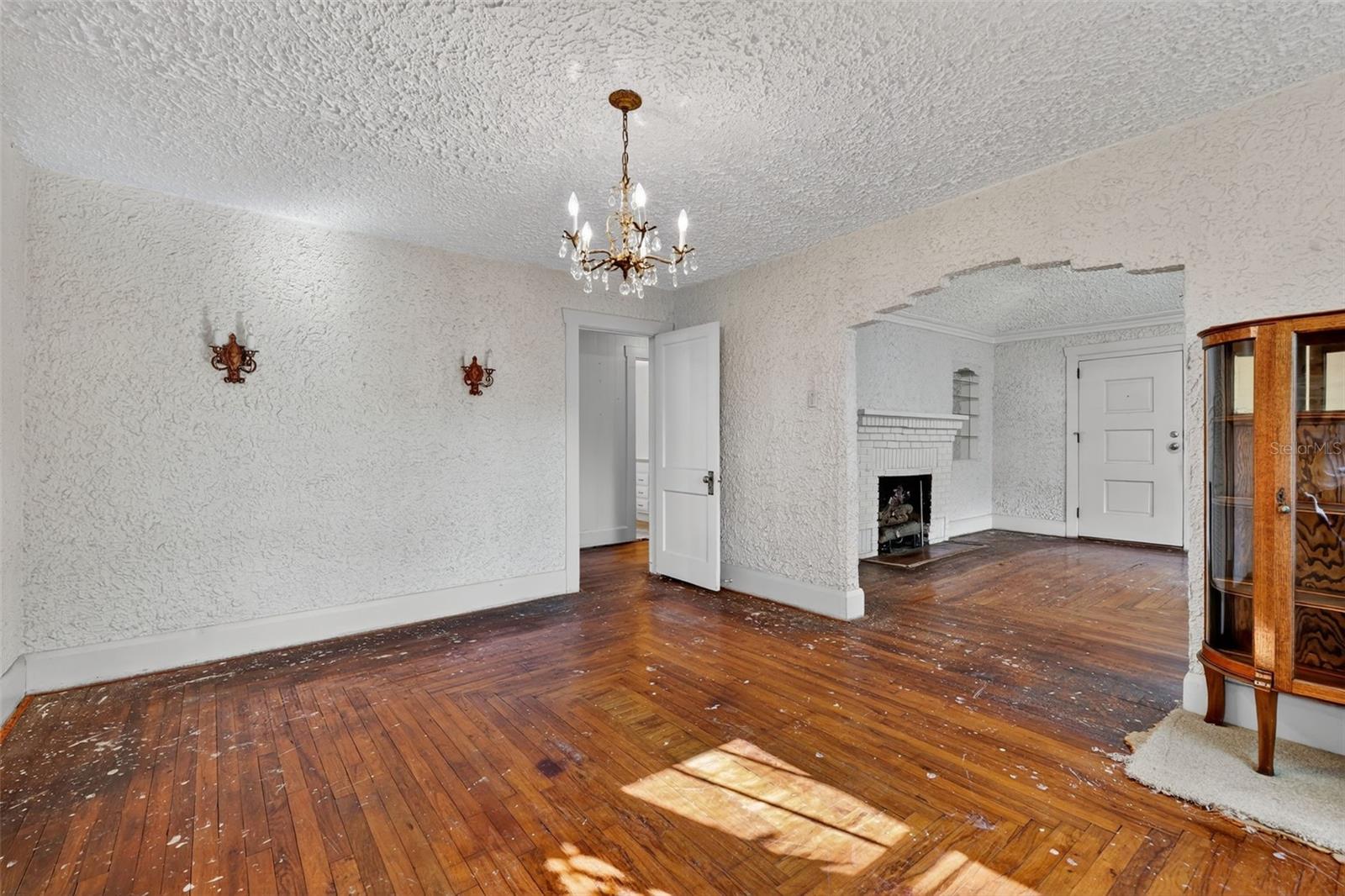Dining room to living room view