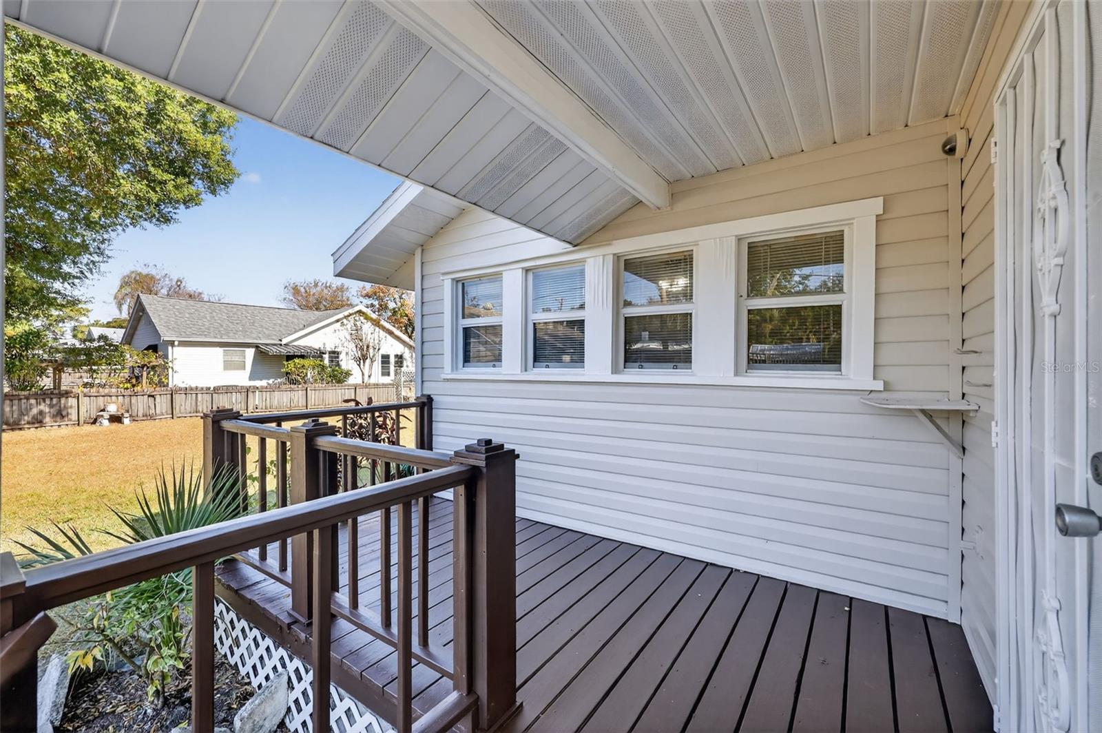 Many evenings have been spent right here on the back porch, enjoying the breezes, the westerly sky and the sunsets.