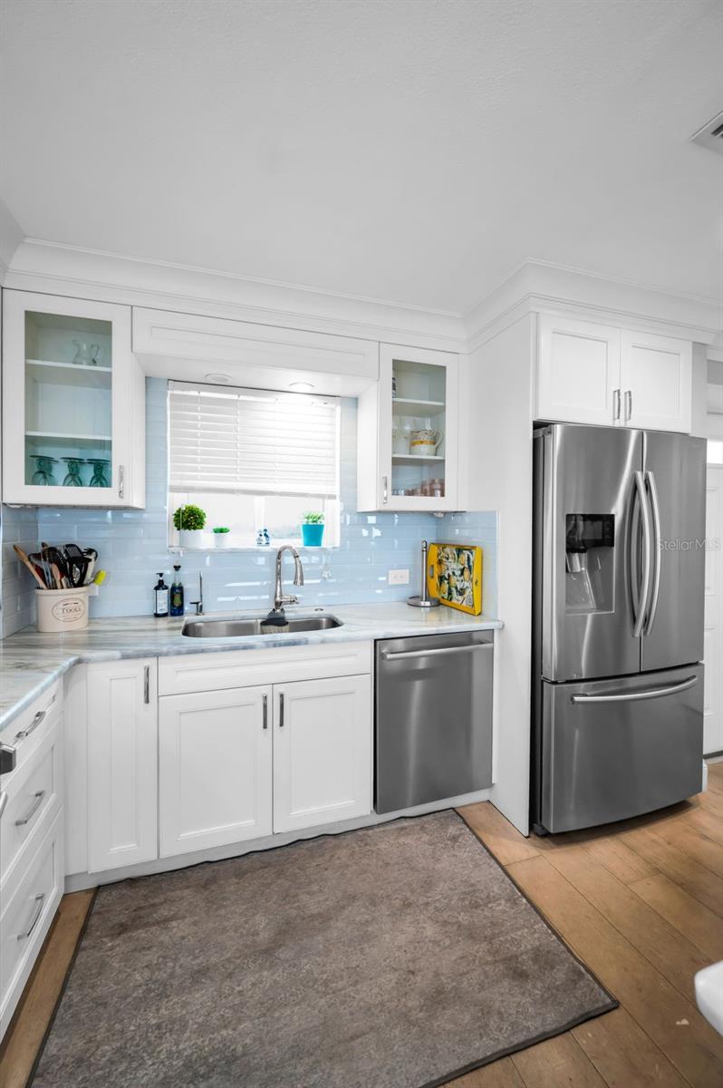 Updated fridge and dishwasher