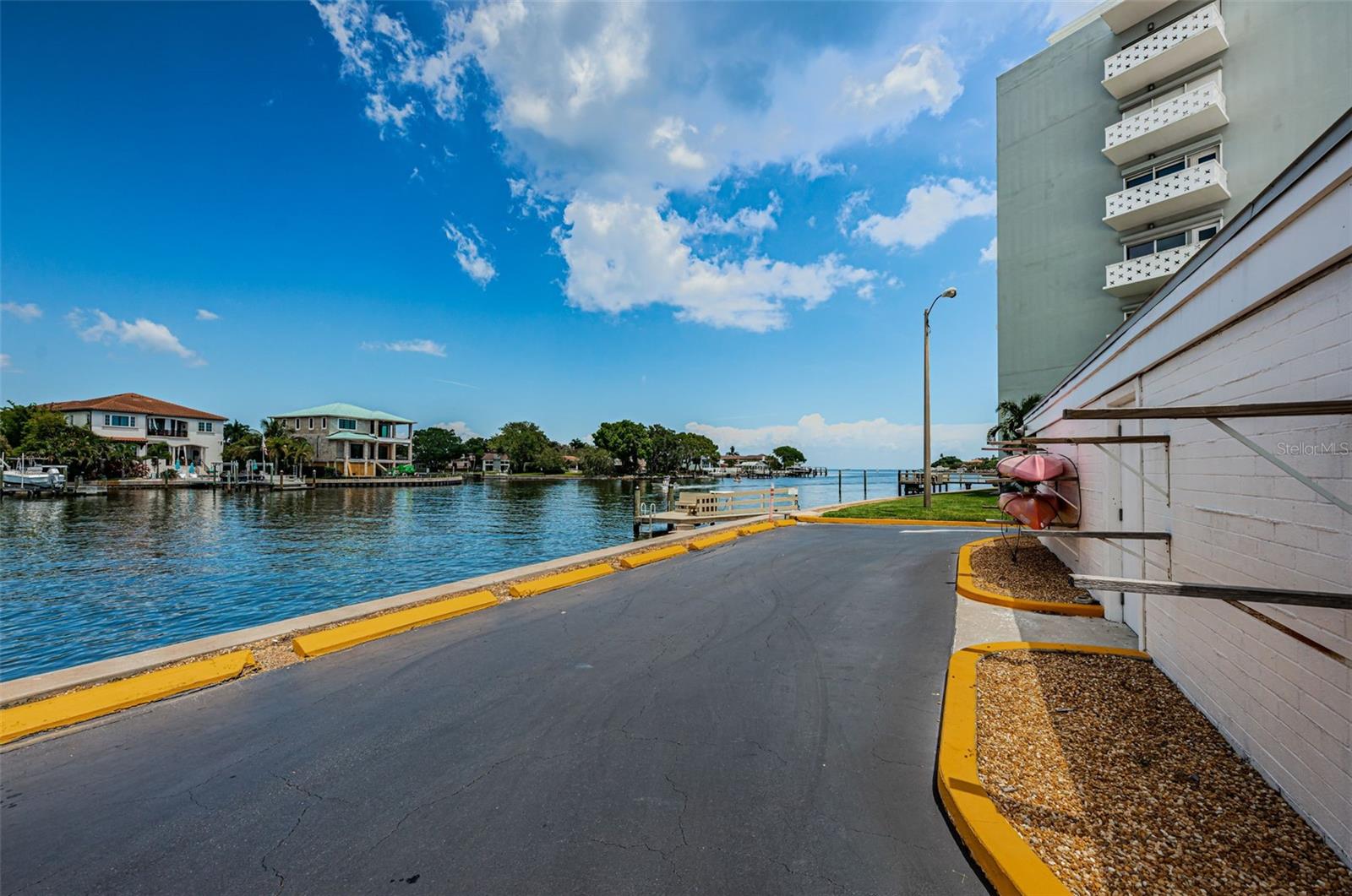 Kayak storage on site