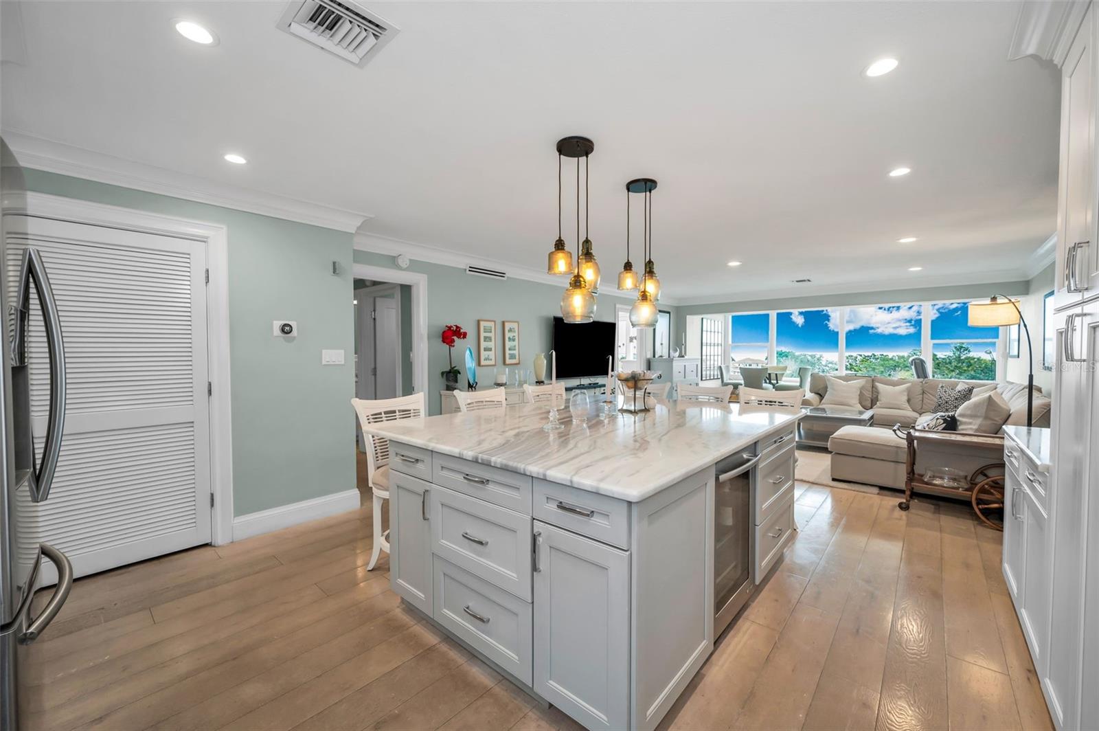 Utility closet offering more storage on the left