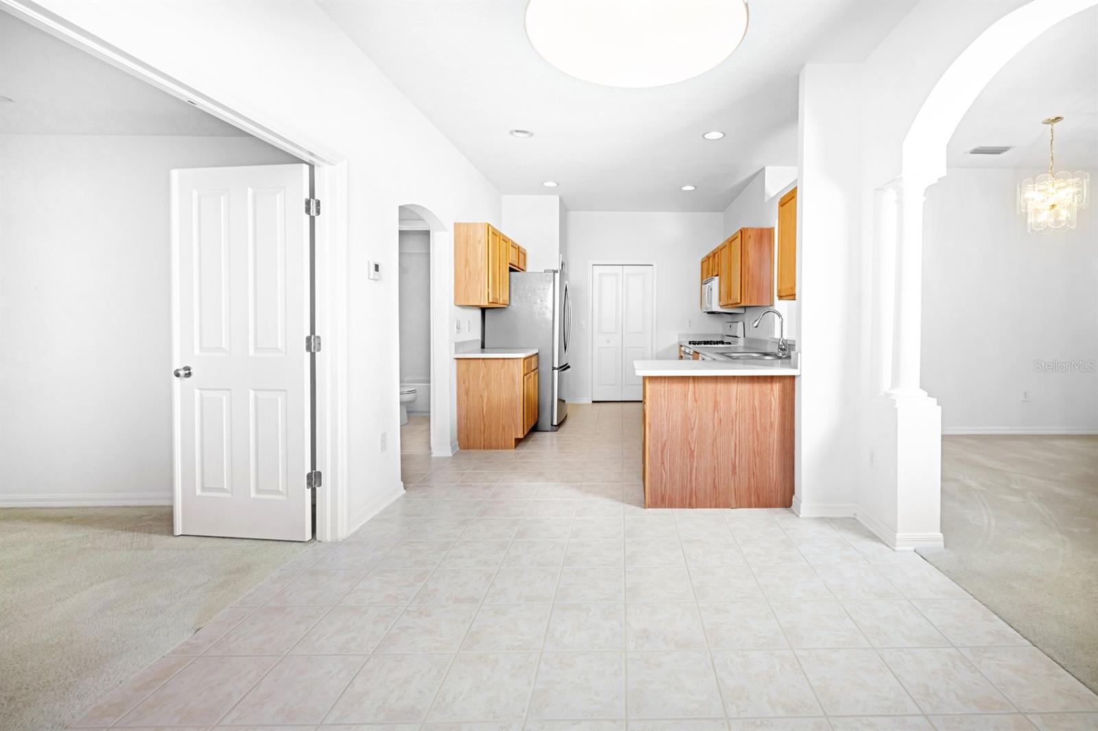 KITCHEN VIEW #4 WITH TO OFFICE/DEN