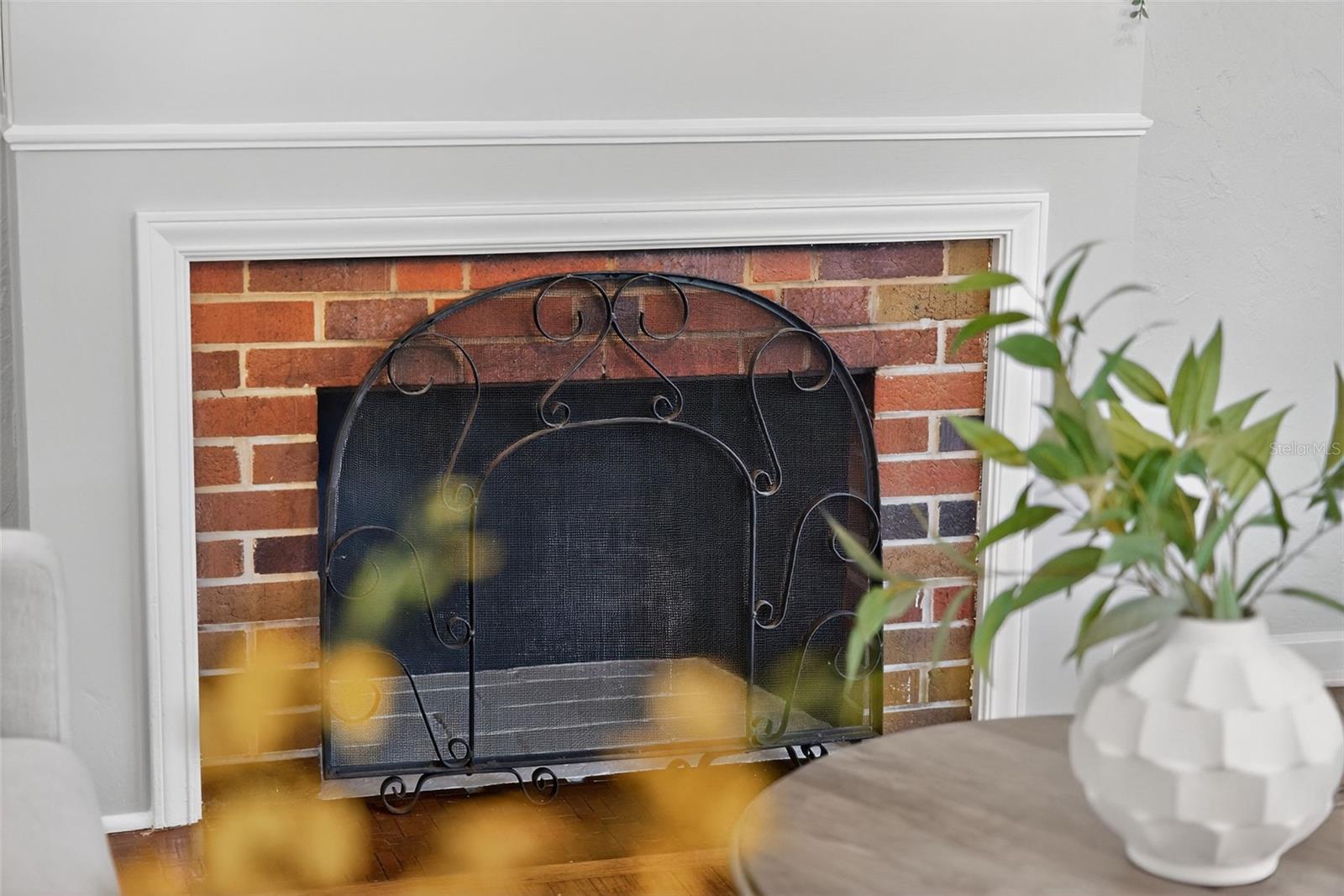 Wood Burning Fireplace