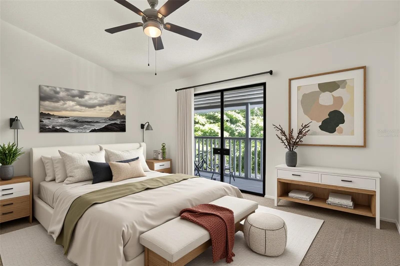 Master Bedroom Virtually Staged