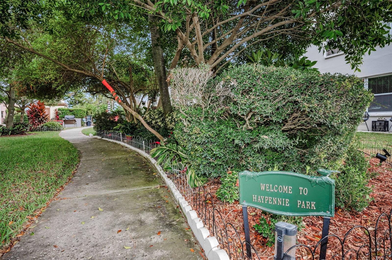 Park Behind Building