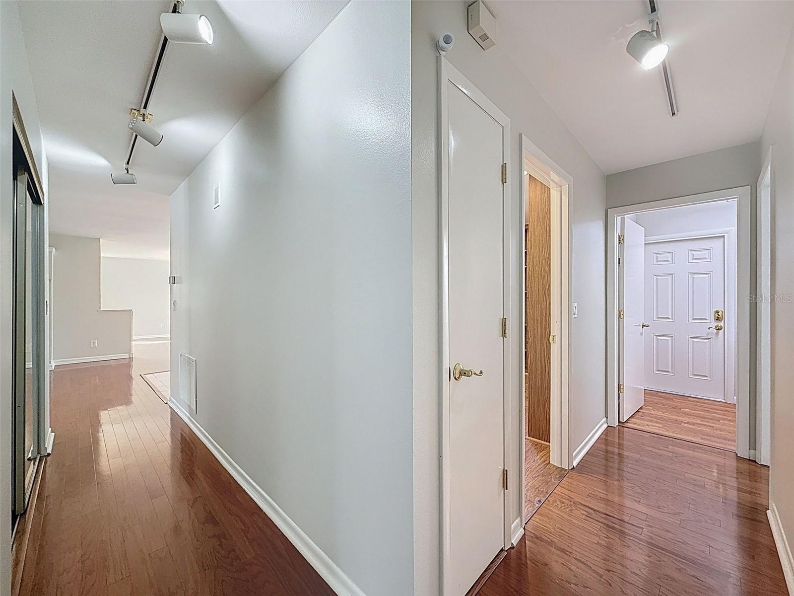 Hallway to Garage and Living Room