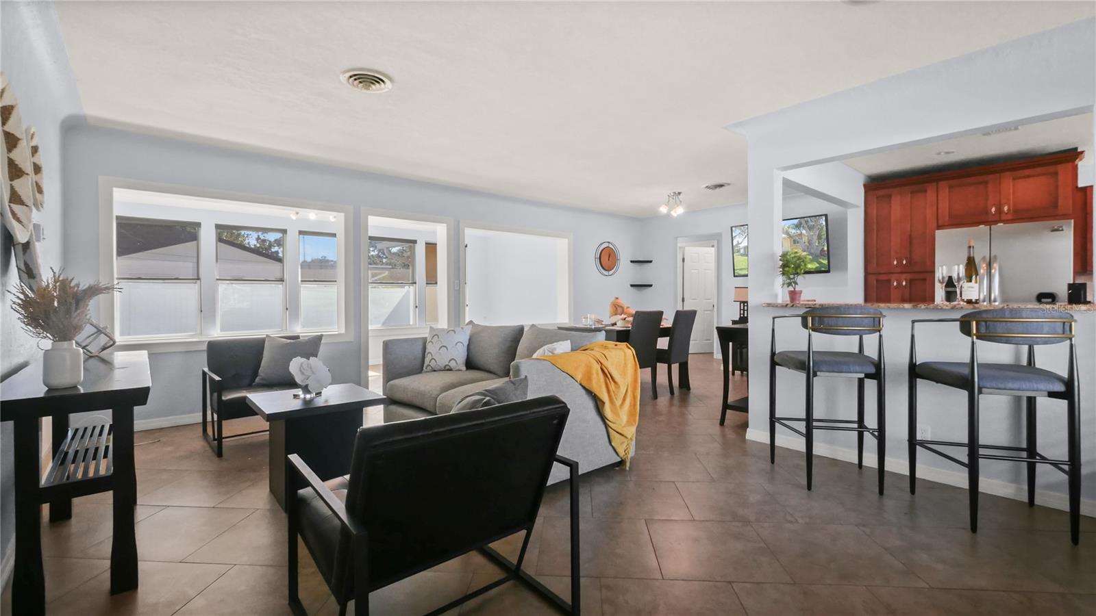 Open floor plan living