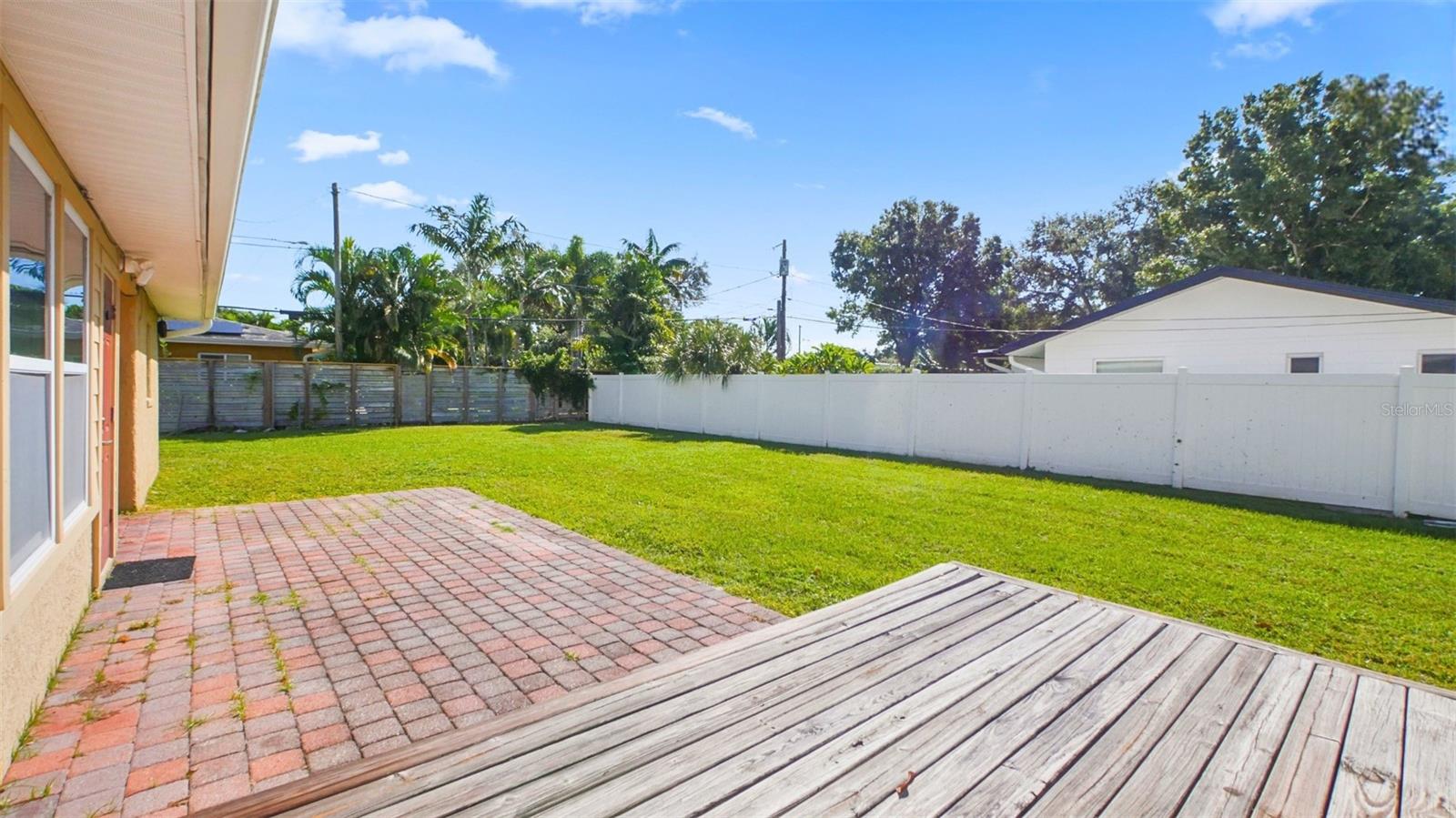 Backyard large enough to add a pool