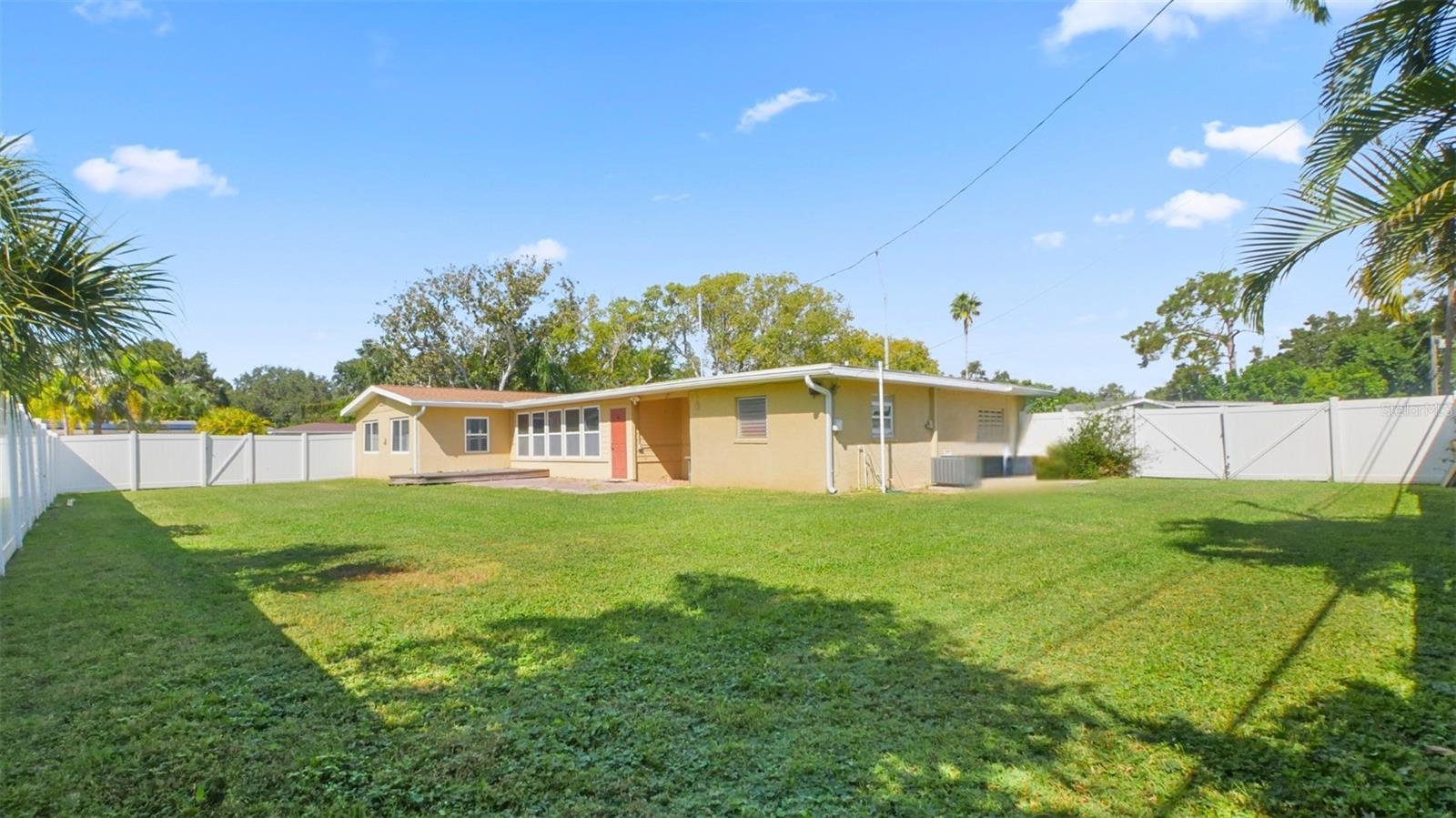 View from corner of backyard