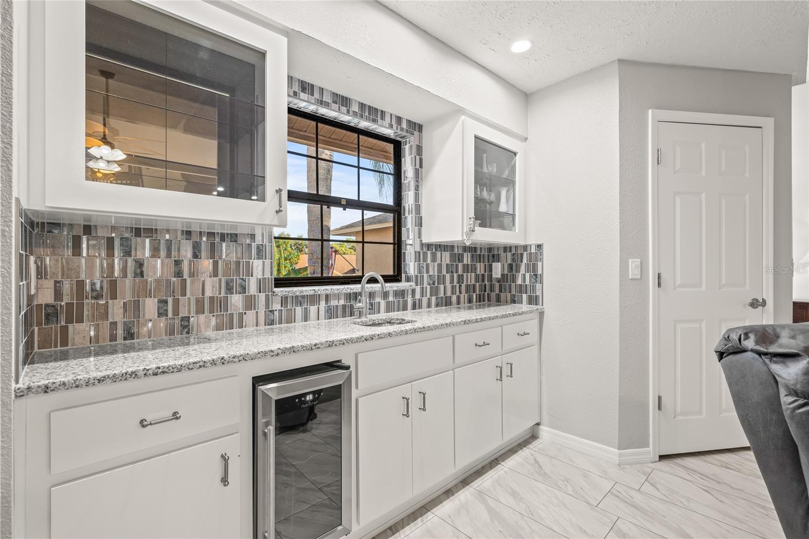 Wet bar in the Family Room
