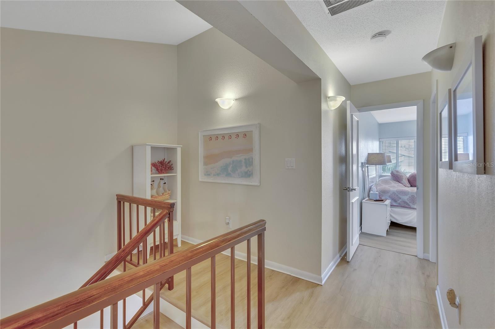 3 bedrooms and laundry upstairs.