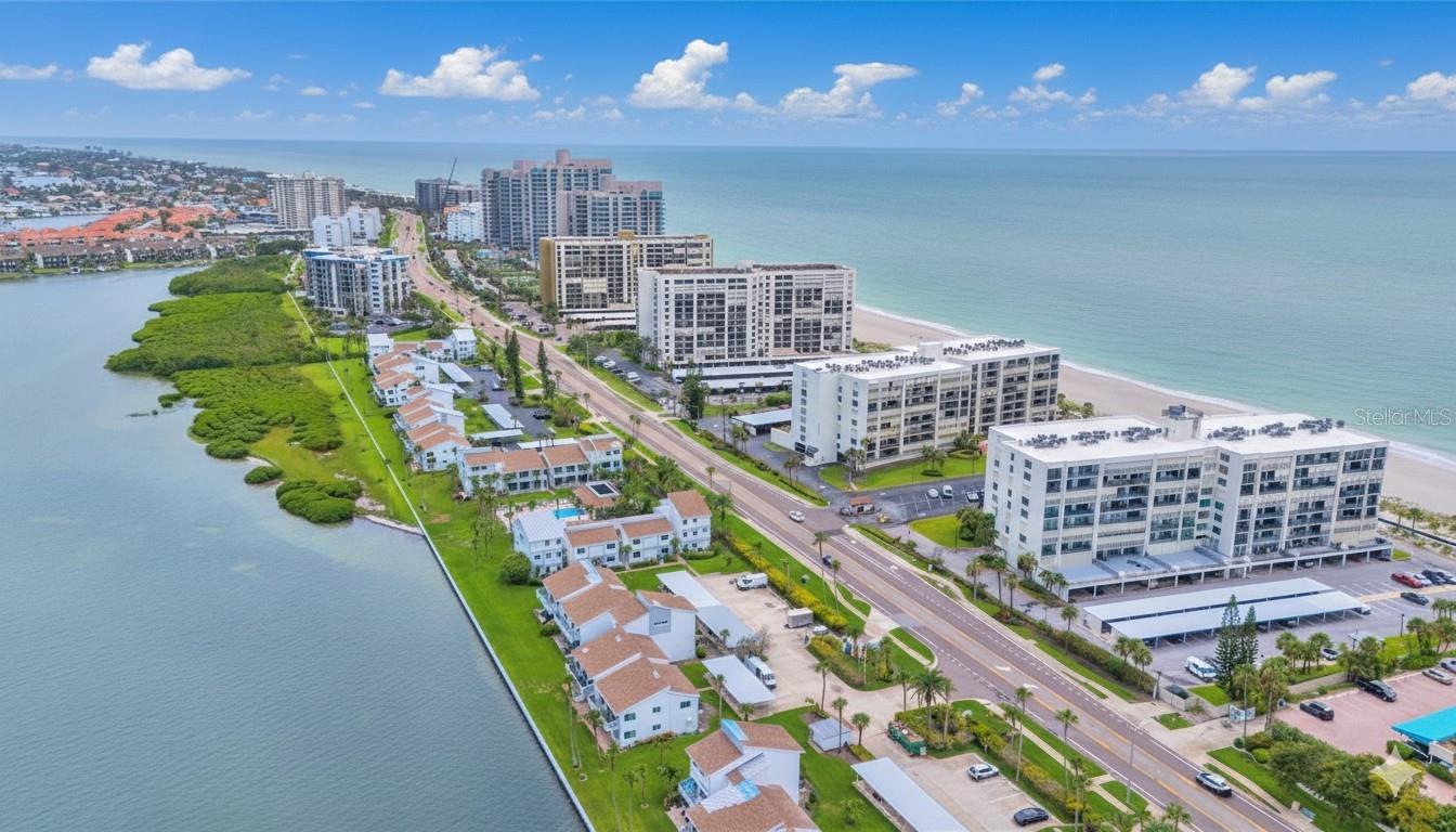 A view of the middle of Sand Key with your home on the left...