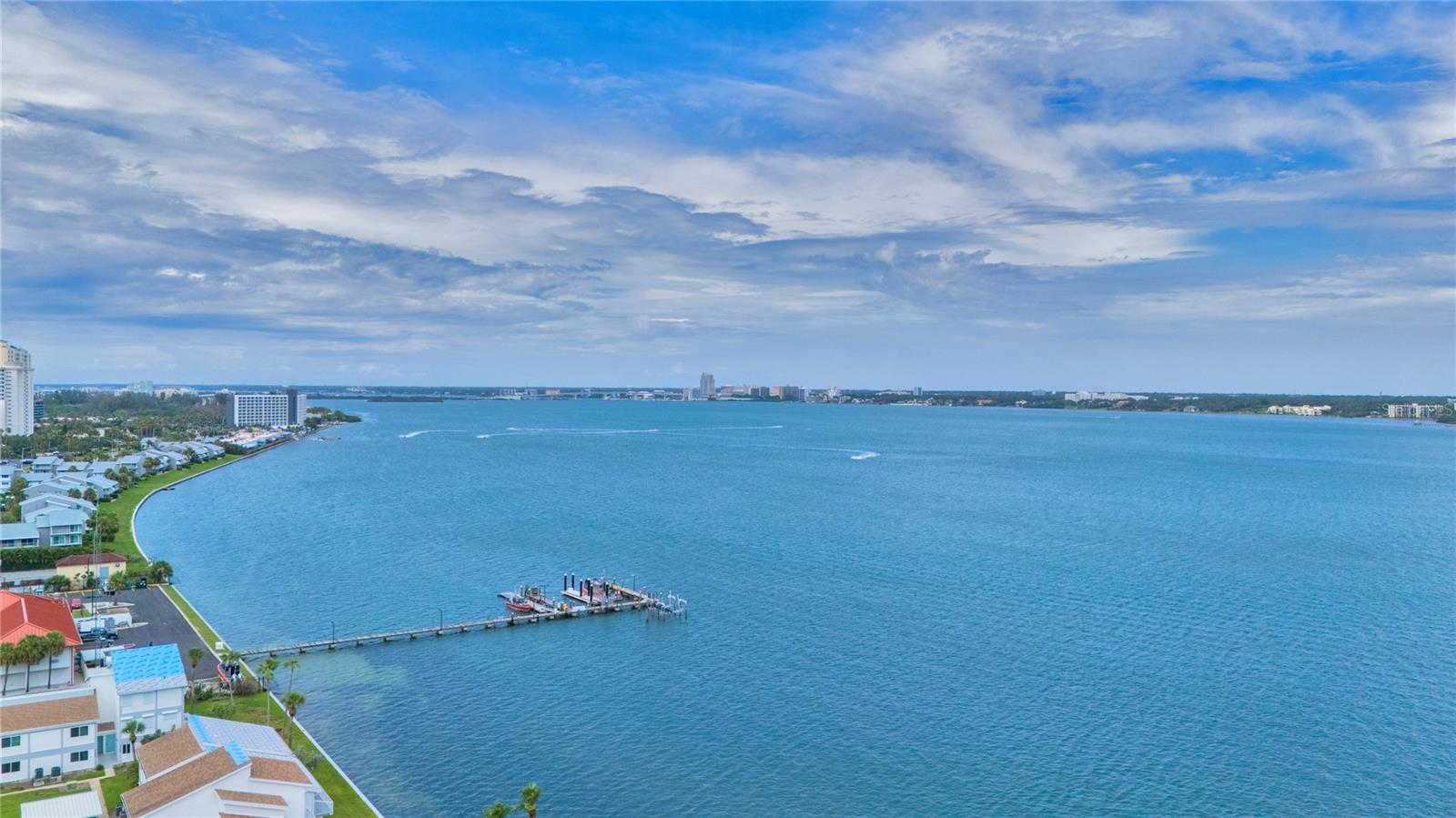 There is always something to see on the intercoastal side! Watch the dolphins play, watch the kids learn to sail; see boats passing by and the twinkling lights of the mainland at night when the Gulf-side is dark.