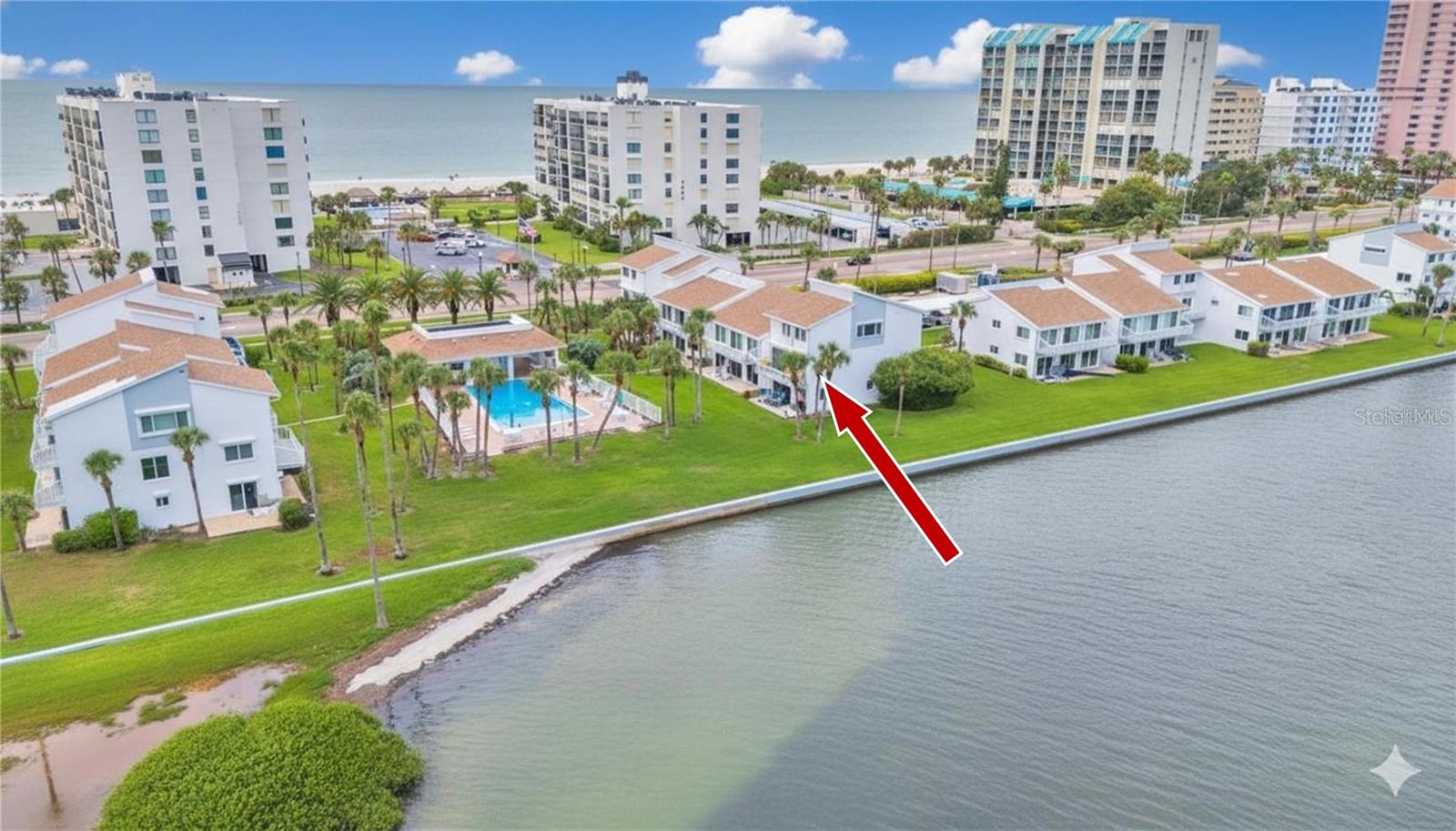 This home has the best location in the complex. The intercoastal in your front yard. Enjoy the kayak launch and fishing to your heart's desire  or take a dip in the heated pool.