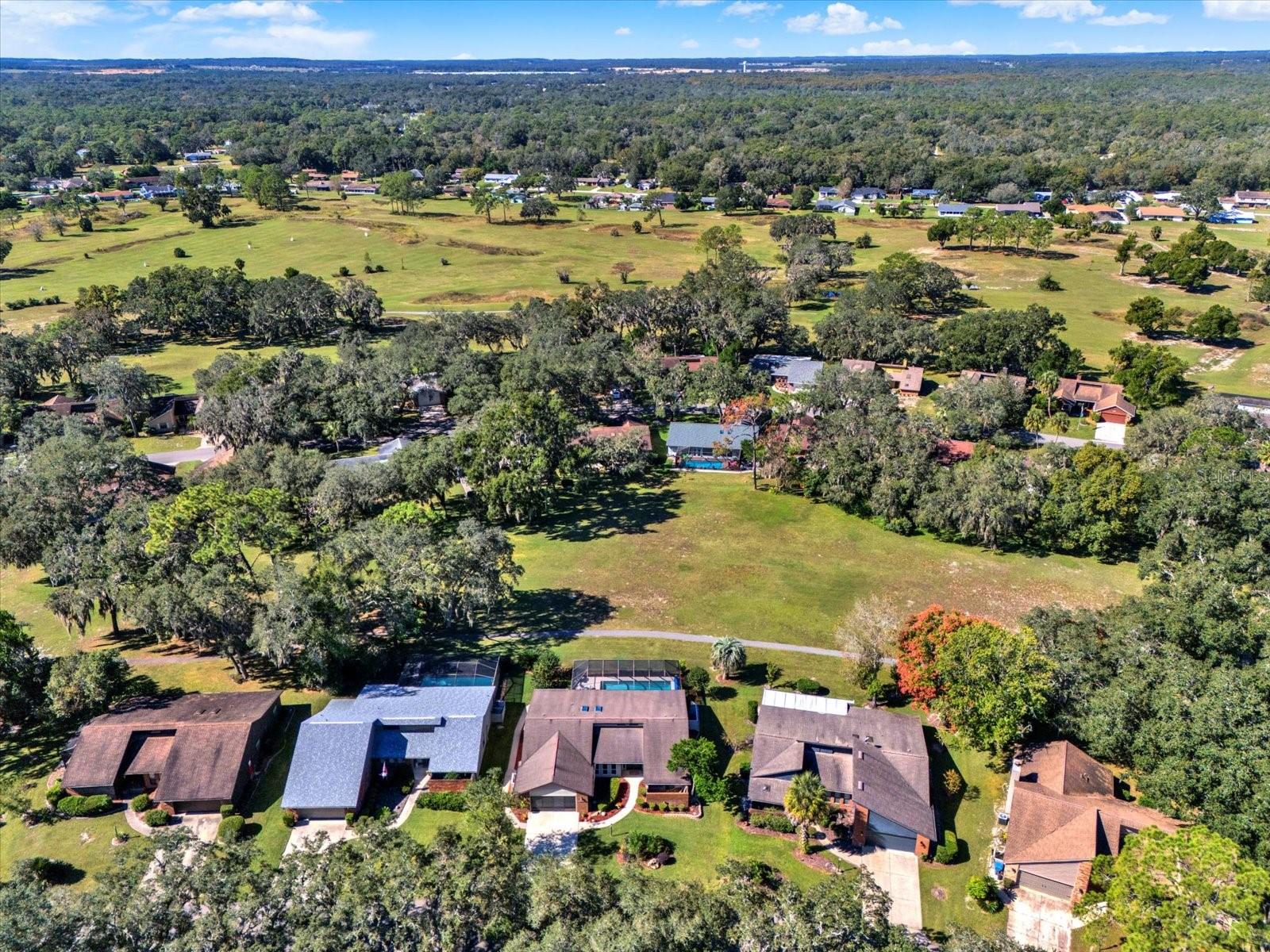 AERIAL OF GOLF COURSE