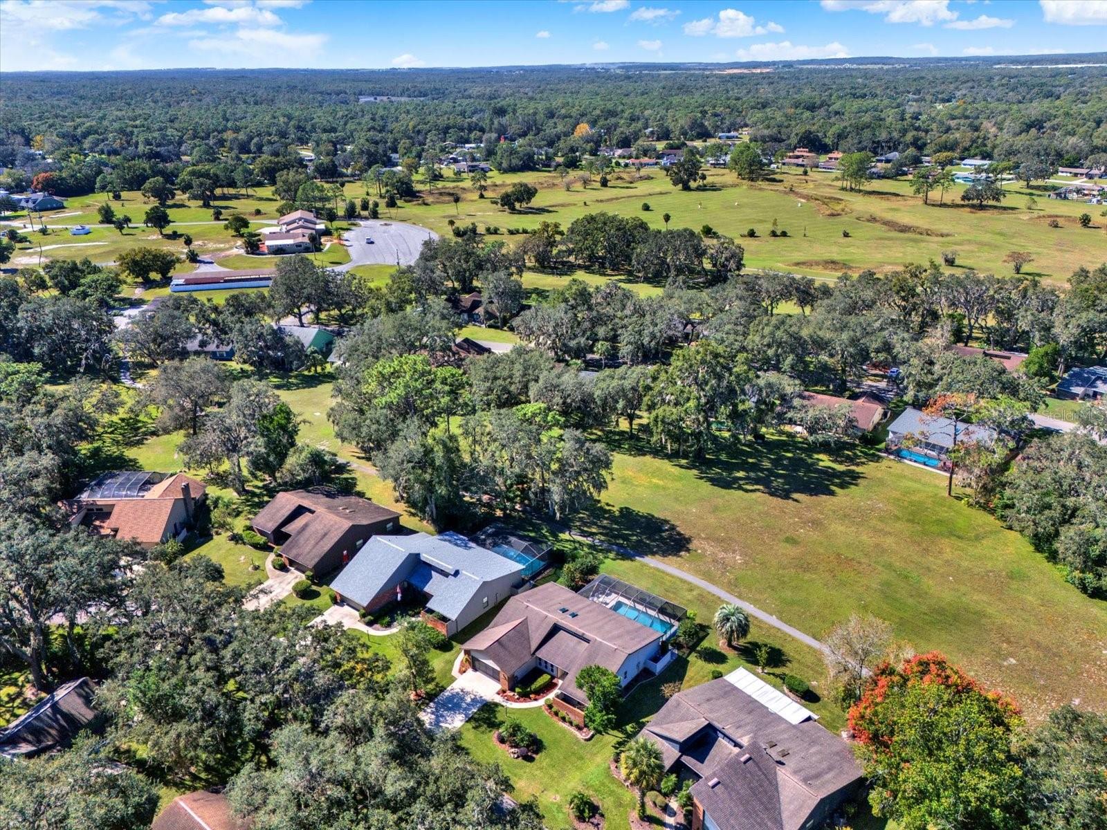 AERIAL OF GOLF COURSE