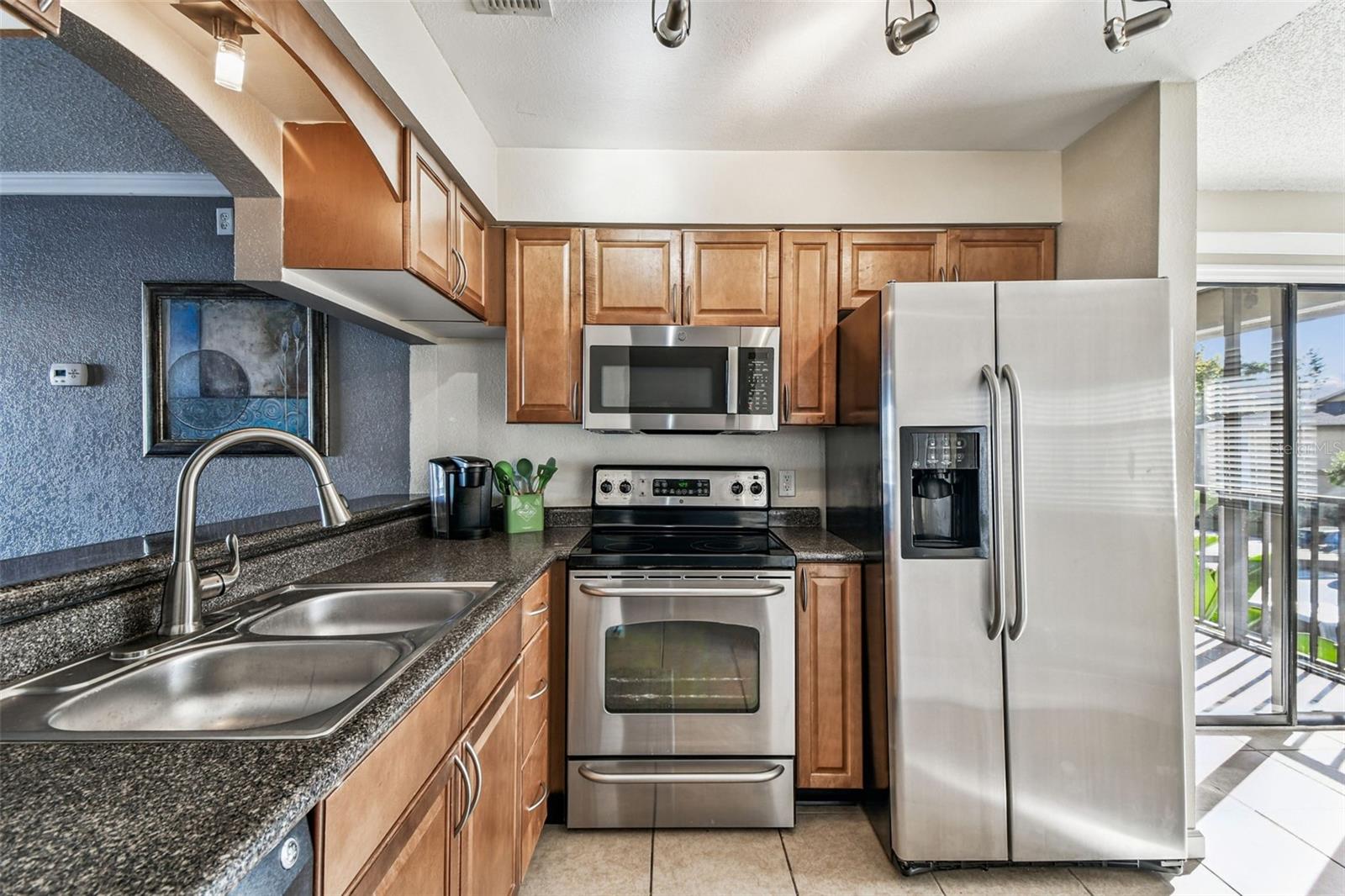 Kitchen, to your right from the front door.