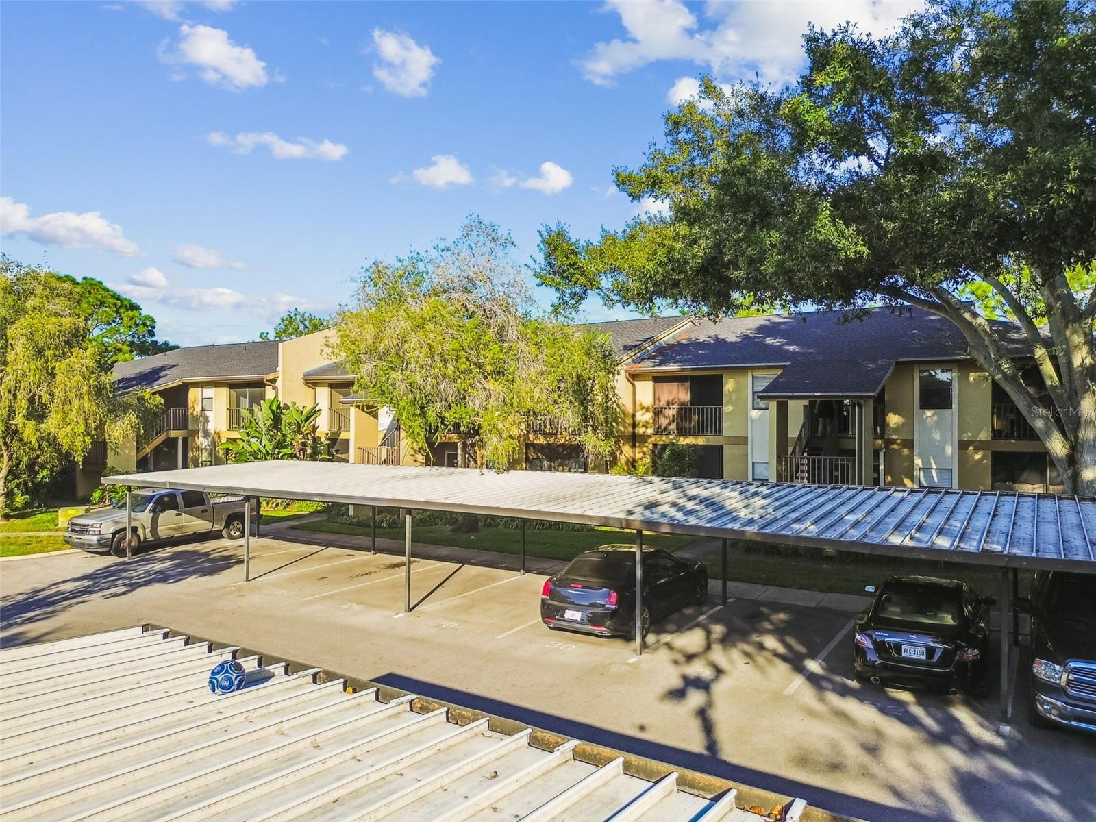 Carport parking area