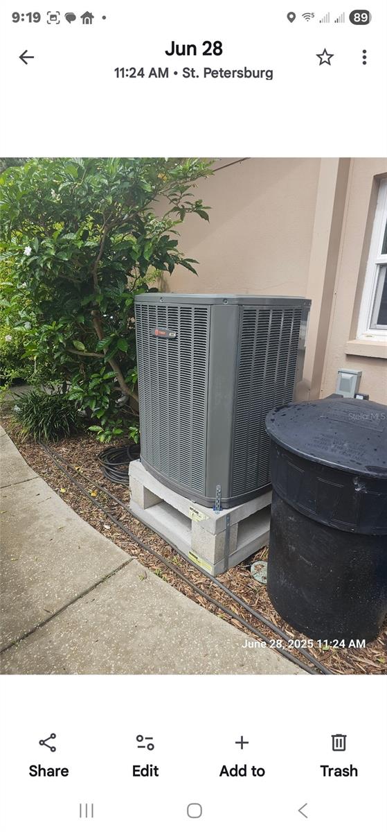 Recent High efficiency TRANE Air Conditioning system with Natural Gas Heat.