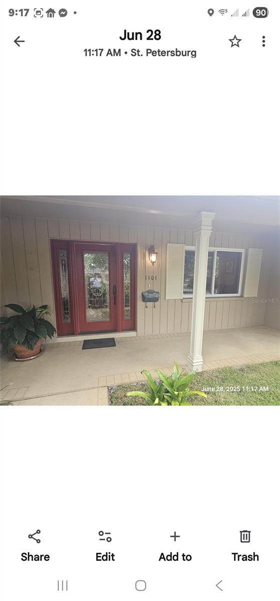 Welcoming Front Door and Relaxing Front Porch