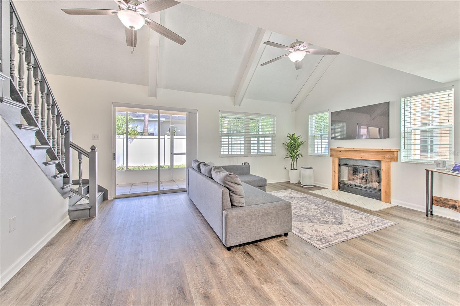 View from kitchen!  Spacious!