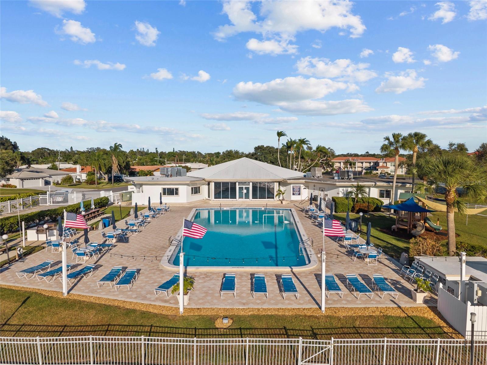 Year round heated pool