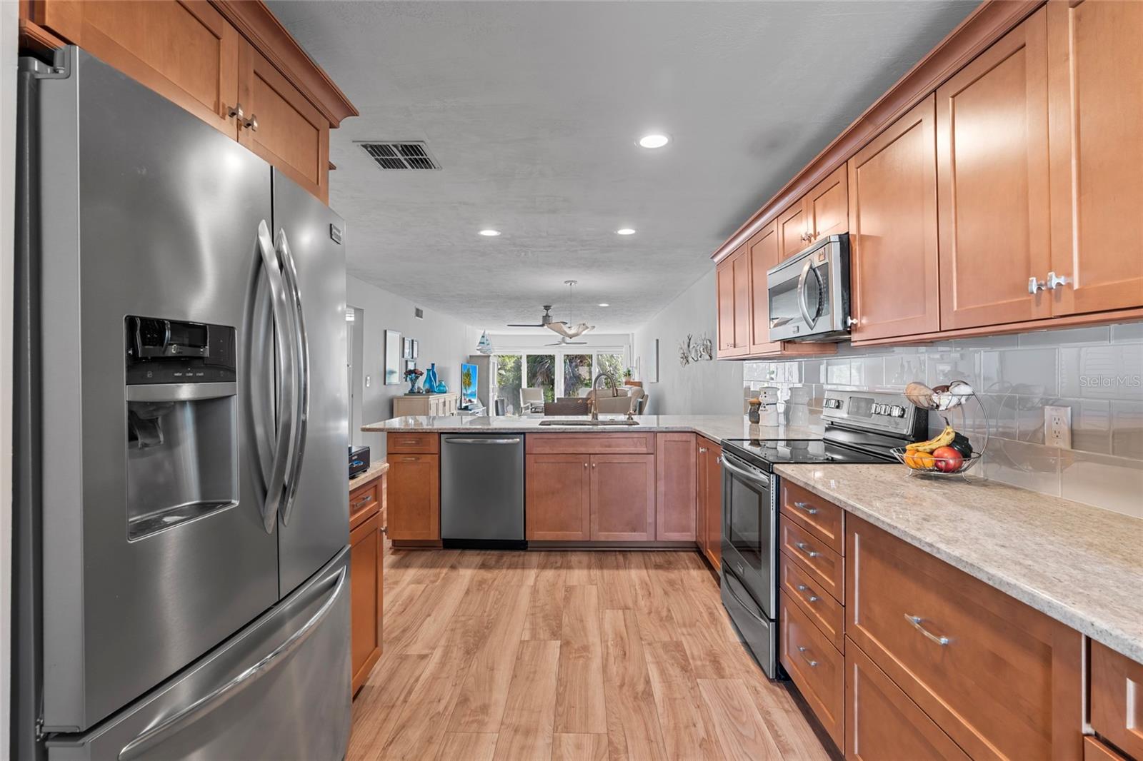 Updated Kitchen with granite countertops