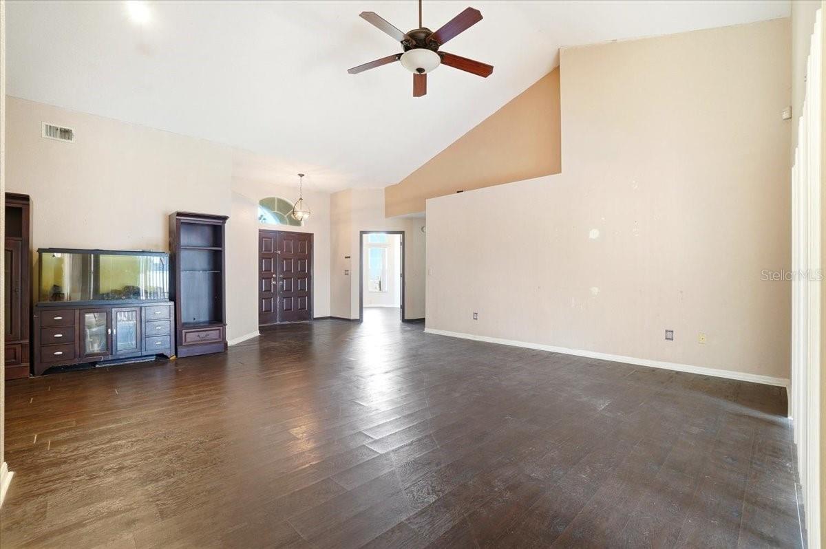 Living room looking toward front door