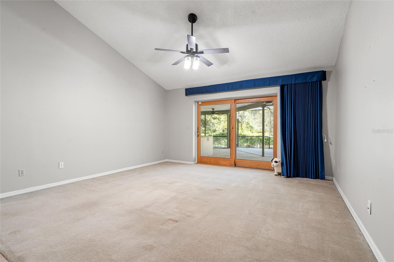 Living Room w/ impact resistance double doors