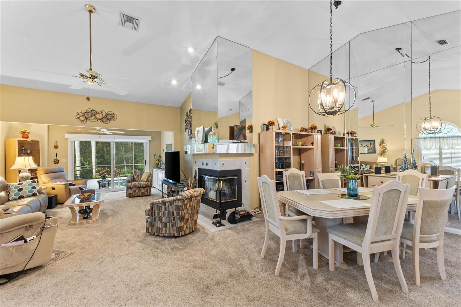 Great Room and Dining Room Combo