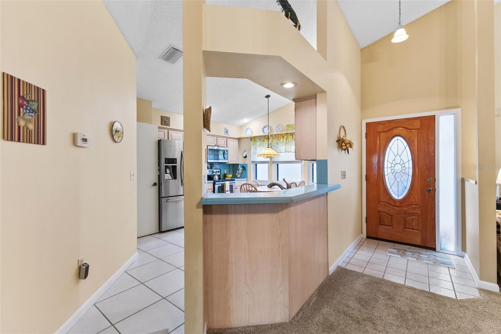 Entryway and Kitchen