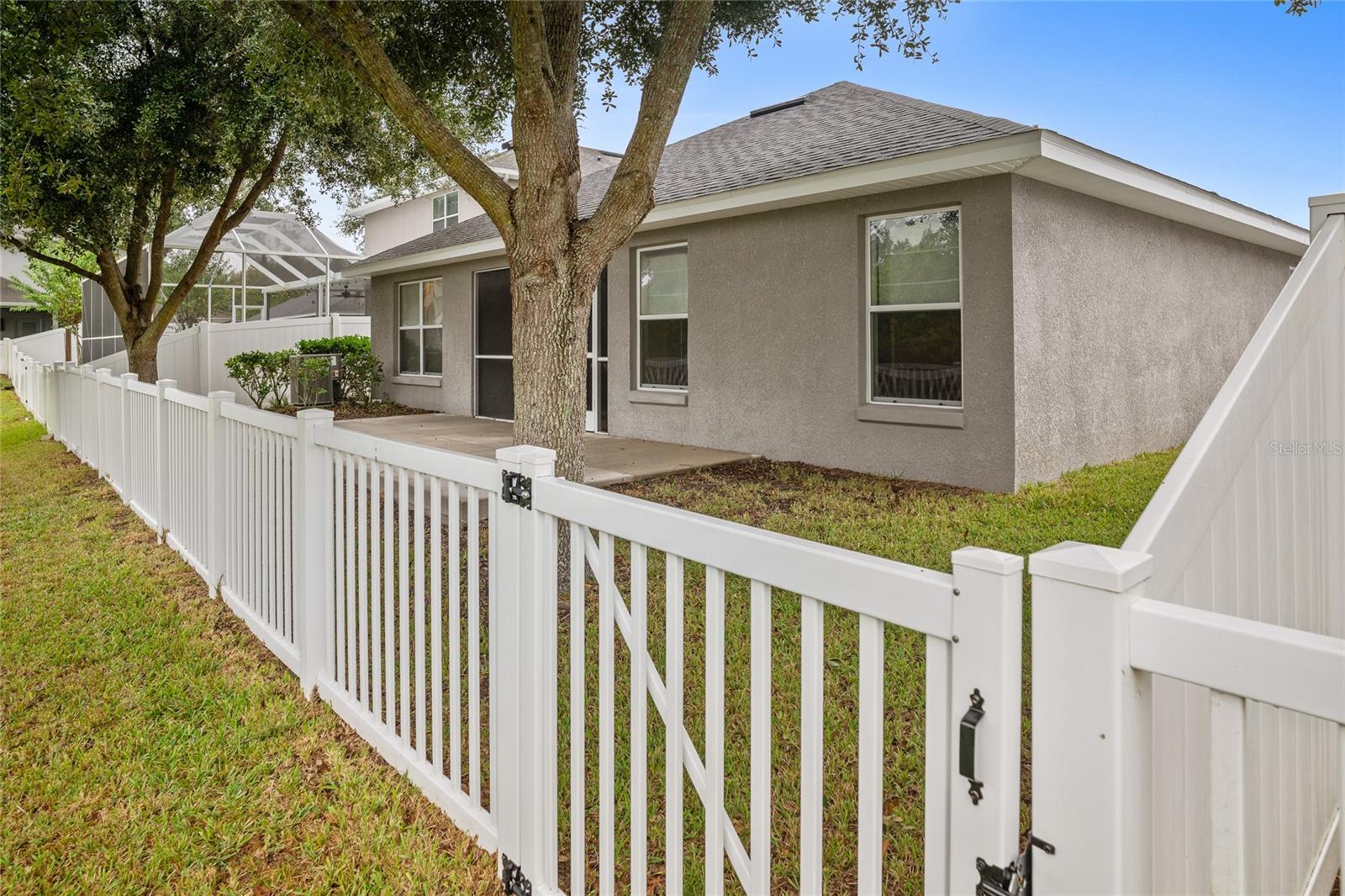 Fully Fenced with 3 access gates.