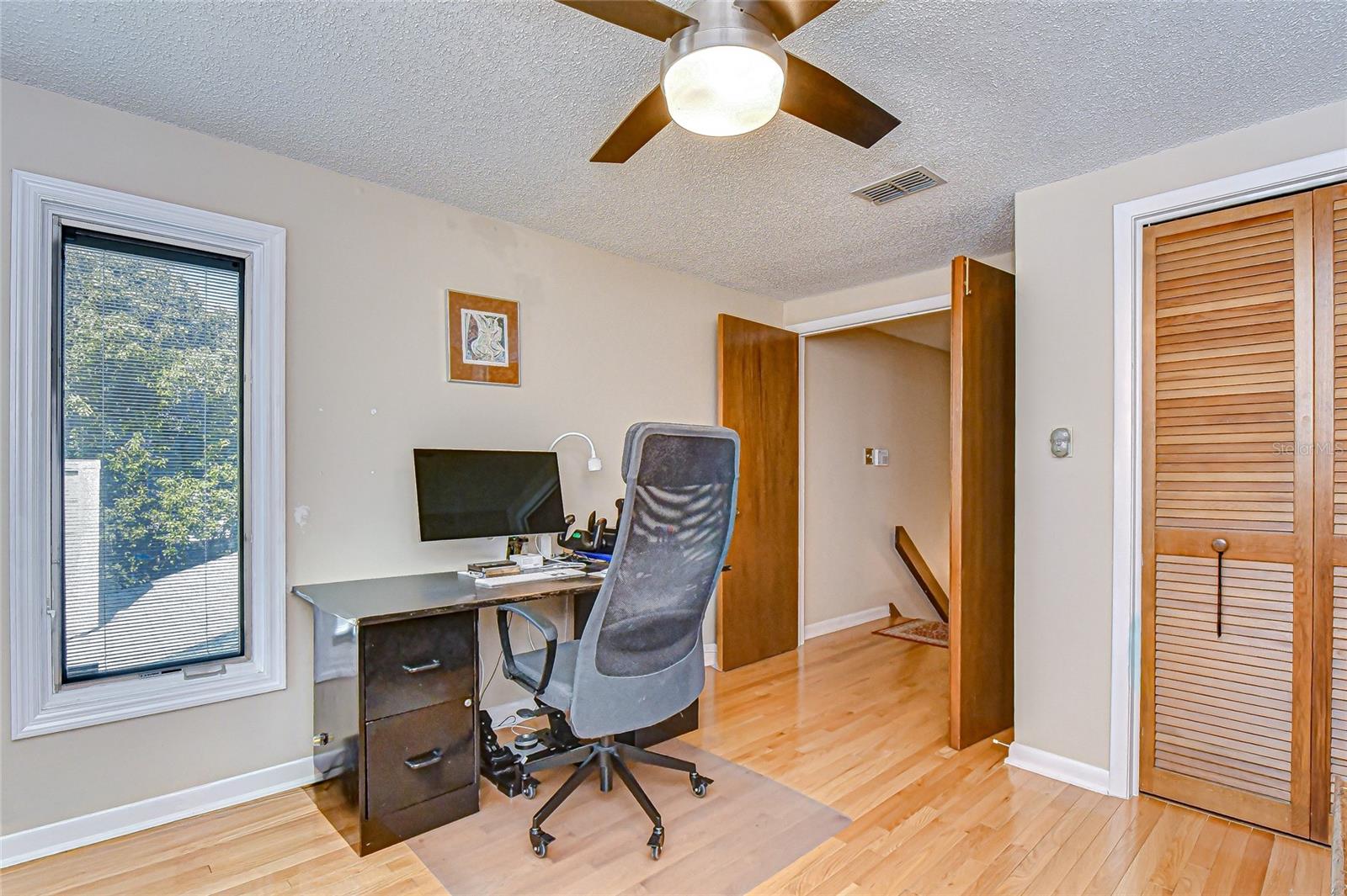 Spacious closet and French door entry!