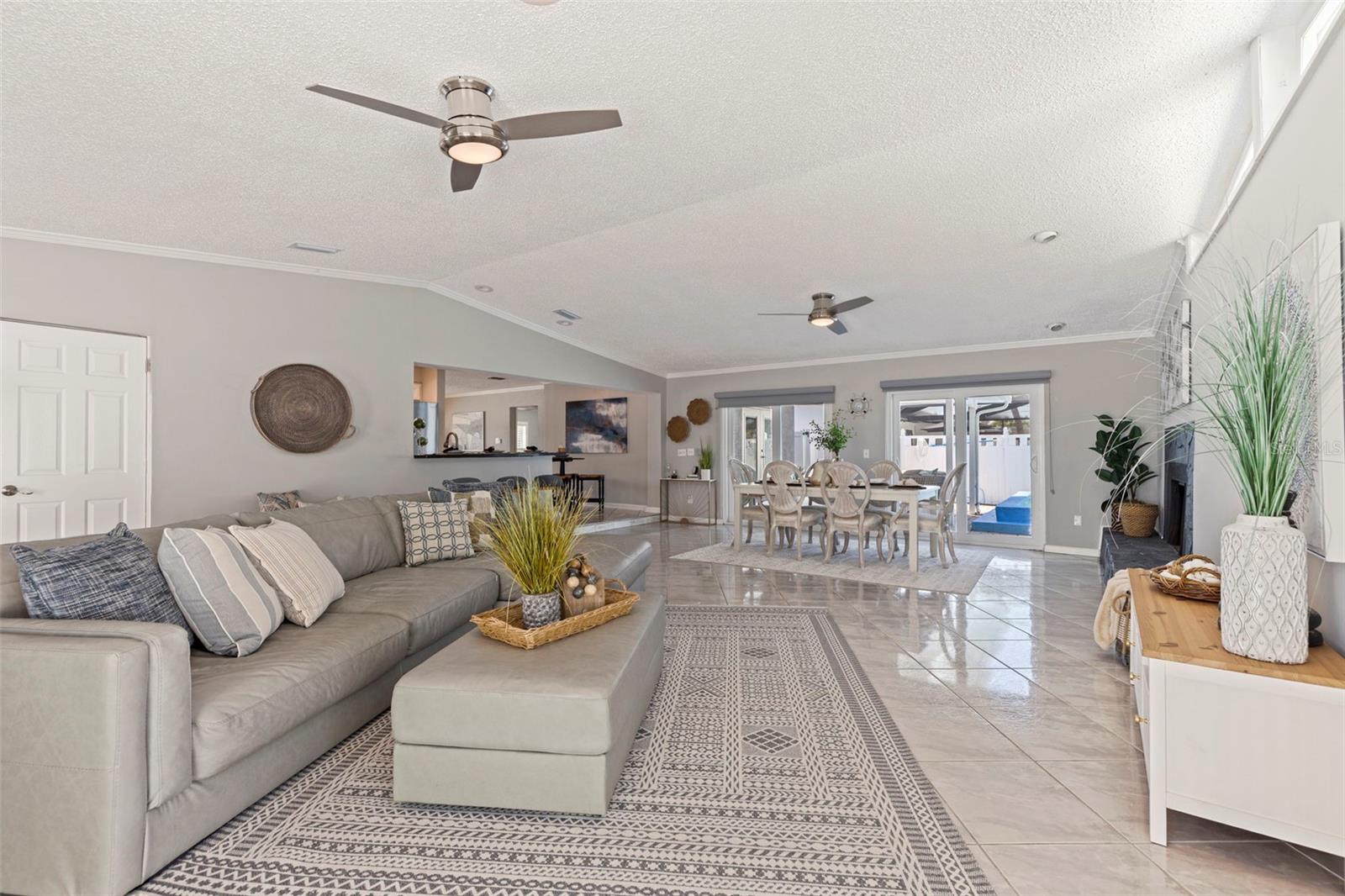 Family Room off Pool Area