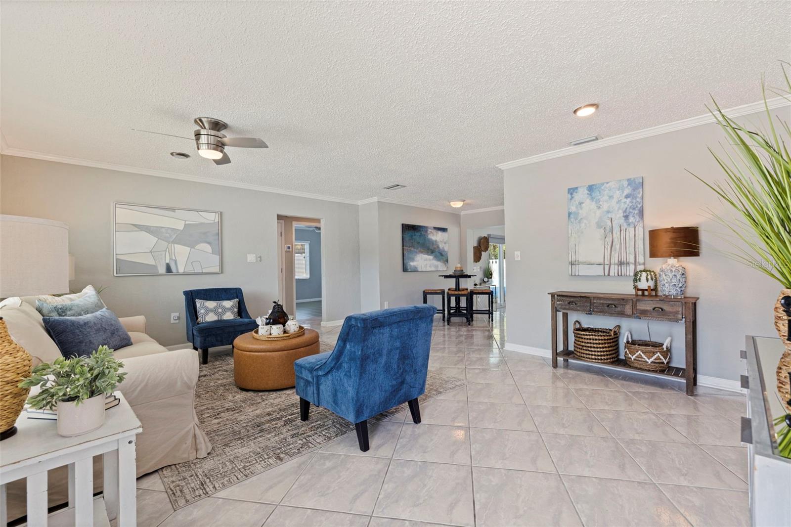 From front door into Living Room