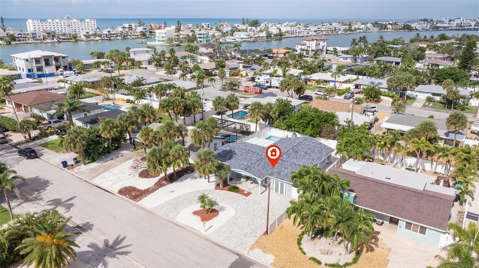 Sunset Beach in the background across intercoastal