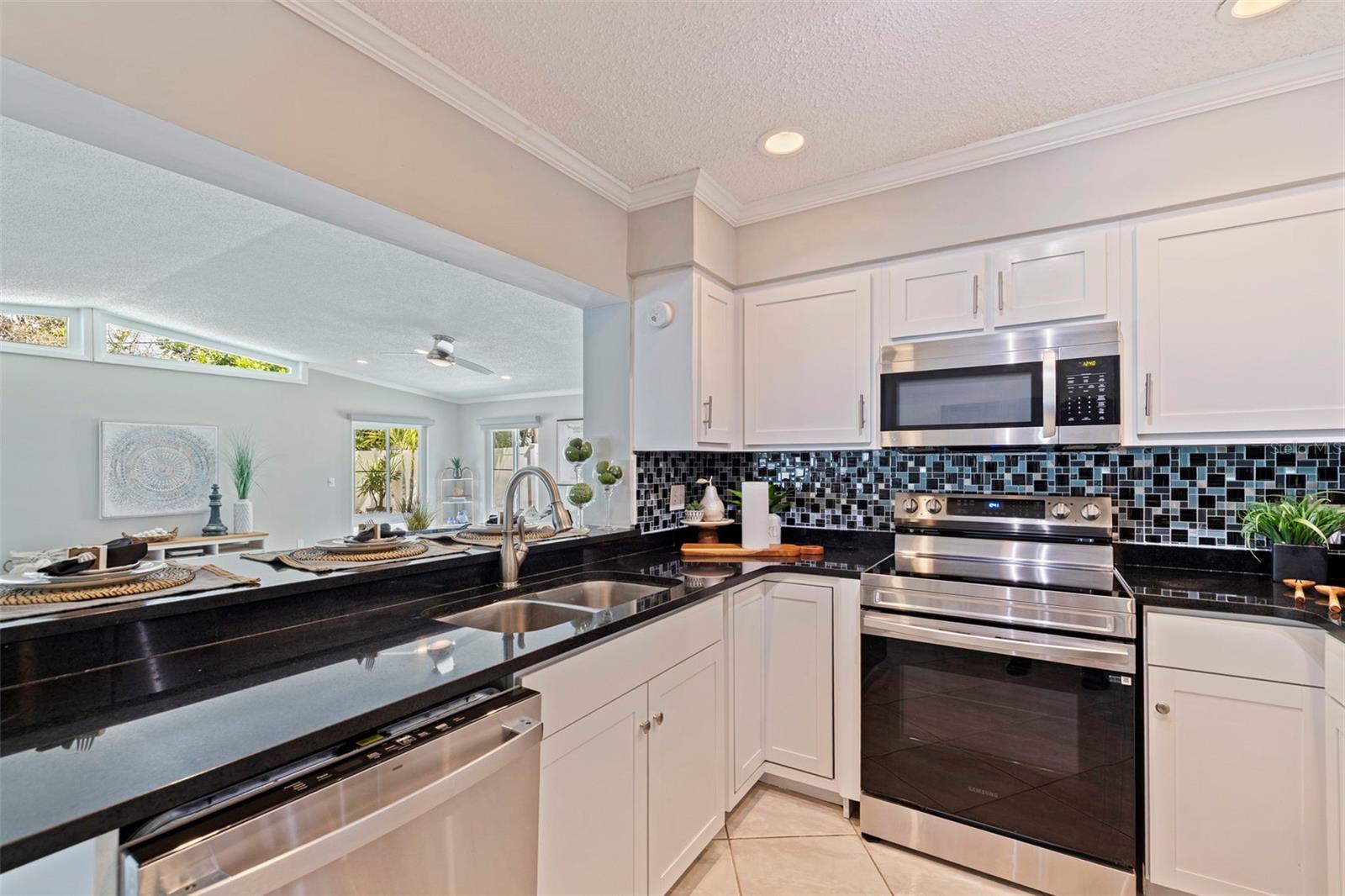Kitchen overlooking Family Room