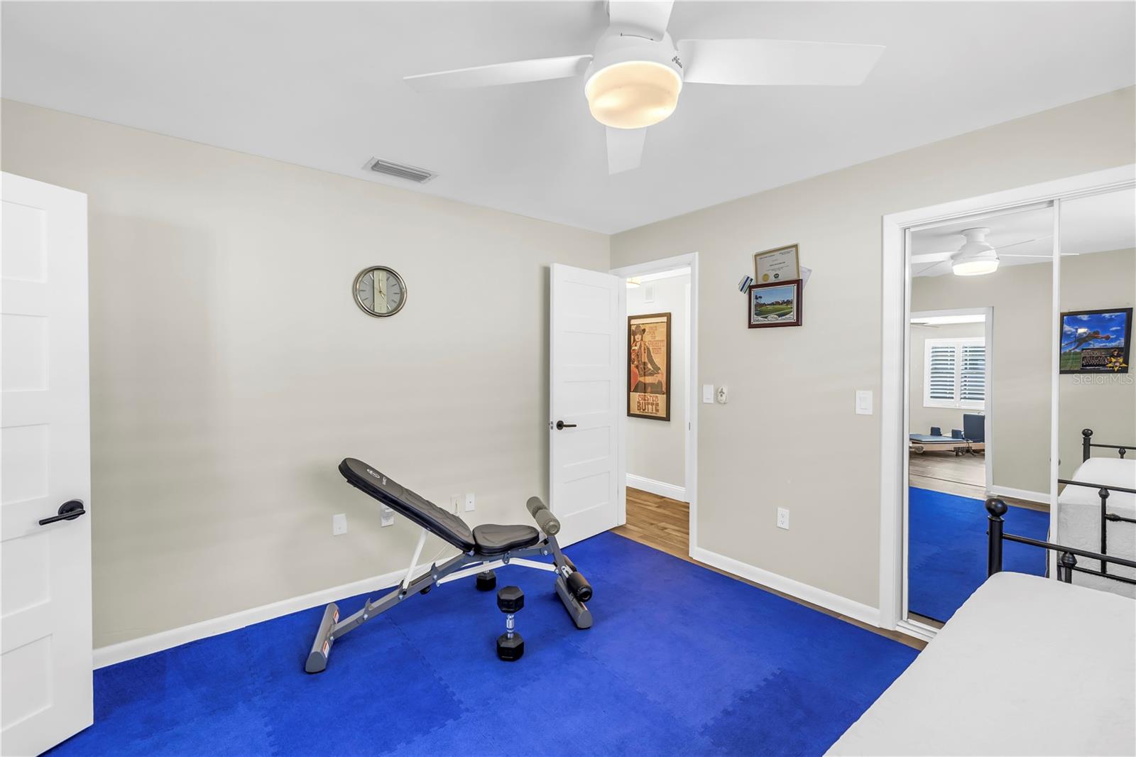 4th Bedroom -LVP under Gym flooring