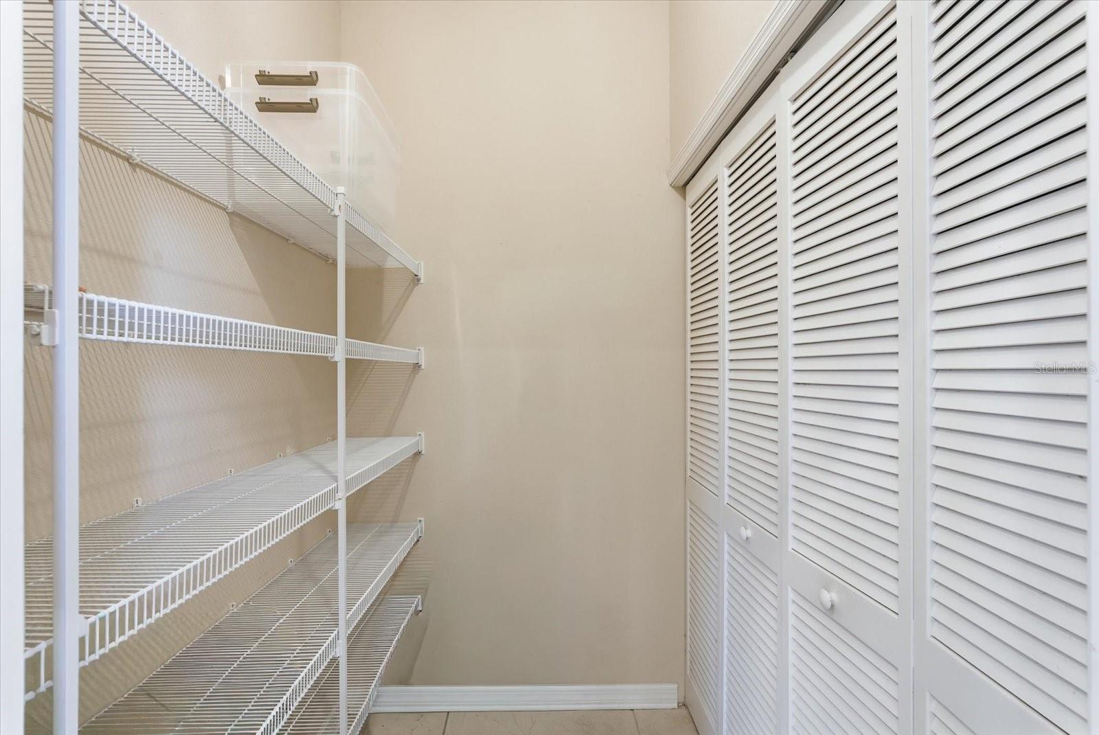 Walk-in pantry and utility closet