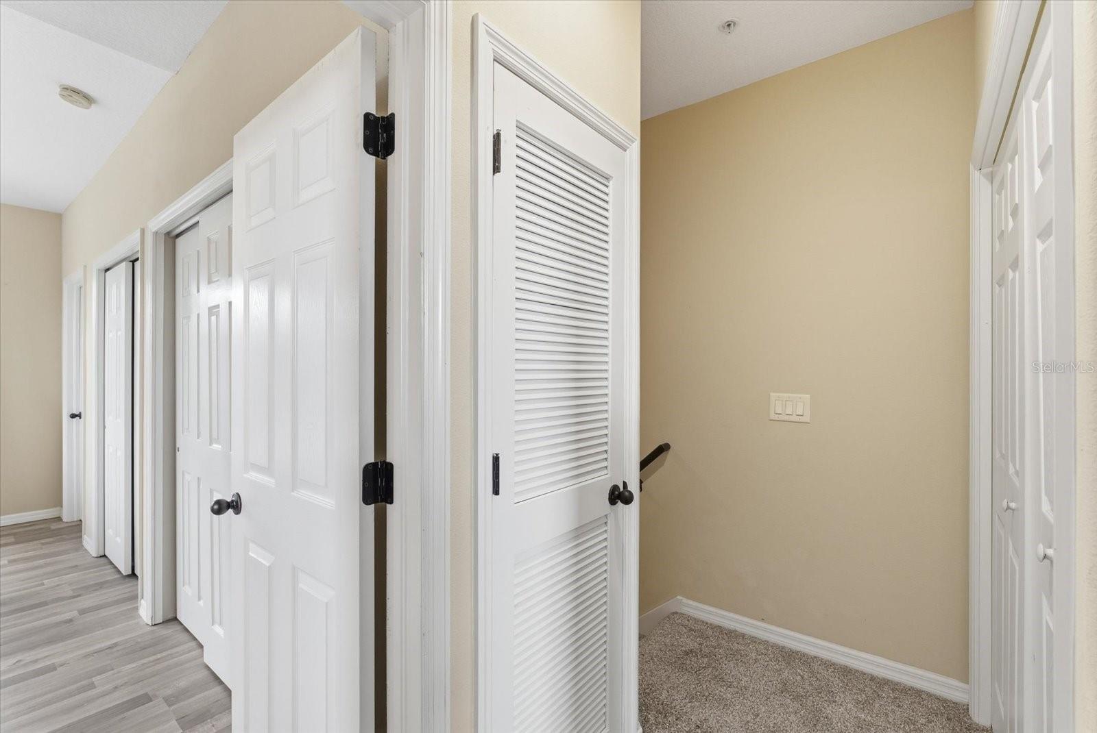 3rd Floor Landing with Laundry Closet